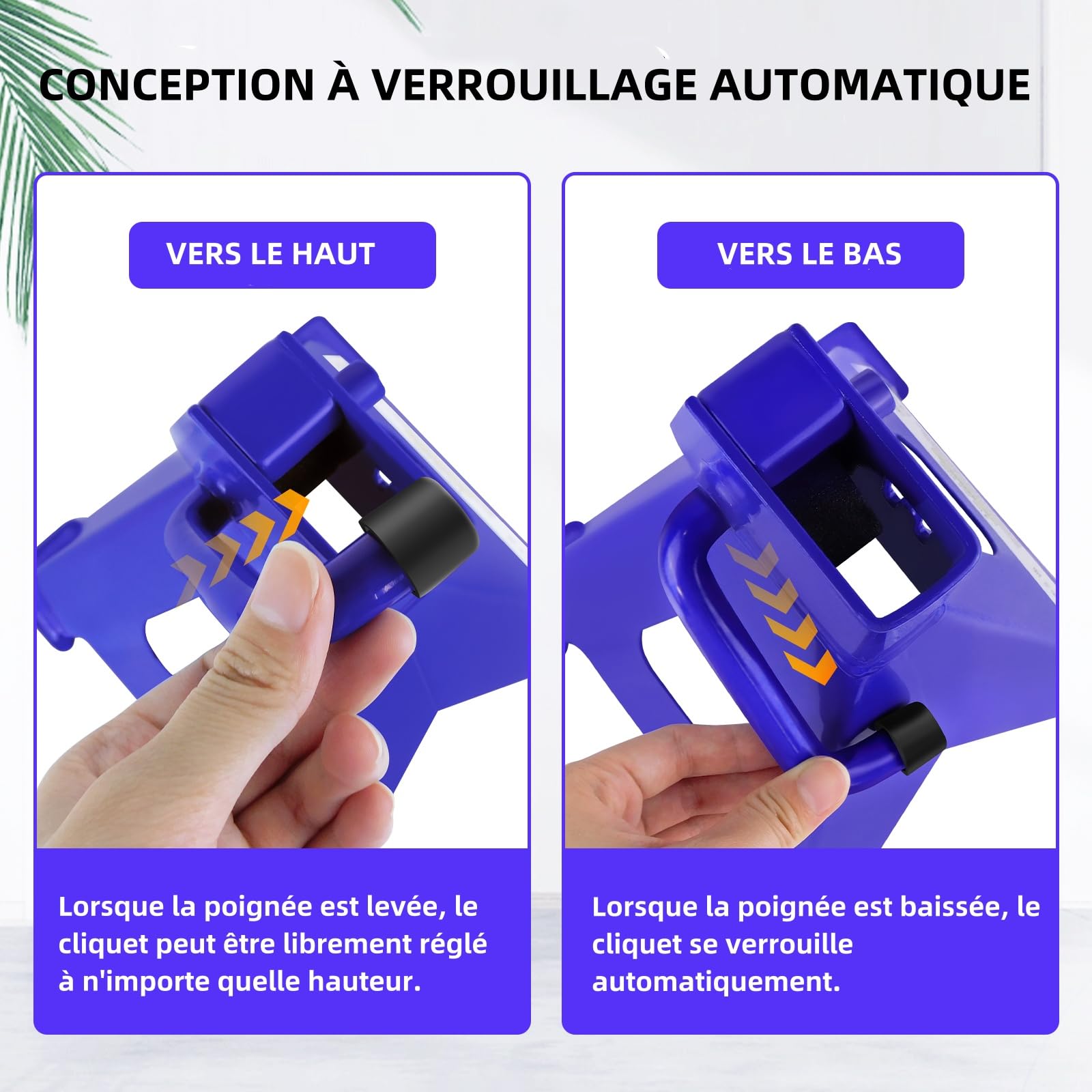 Cric hydraulique rouleur 2T + 2X chandelles d'essieu 3T- Chandelles de Levage Réglable en Hauteur - pour Voiture, SUV, Caravane et Camping-Car