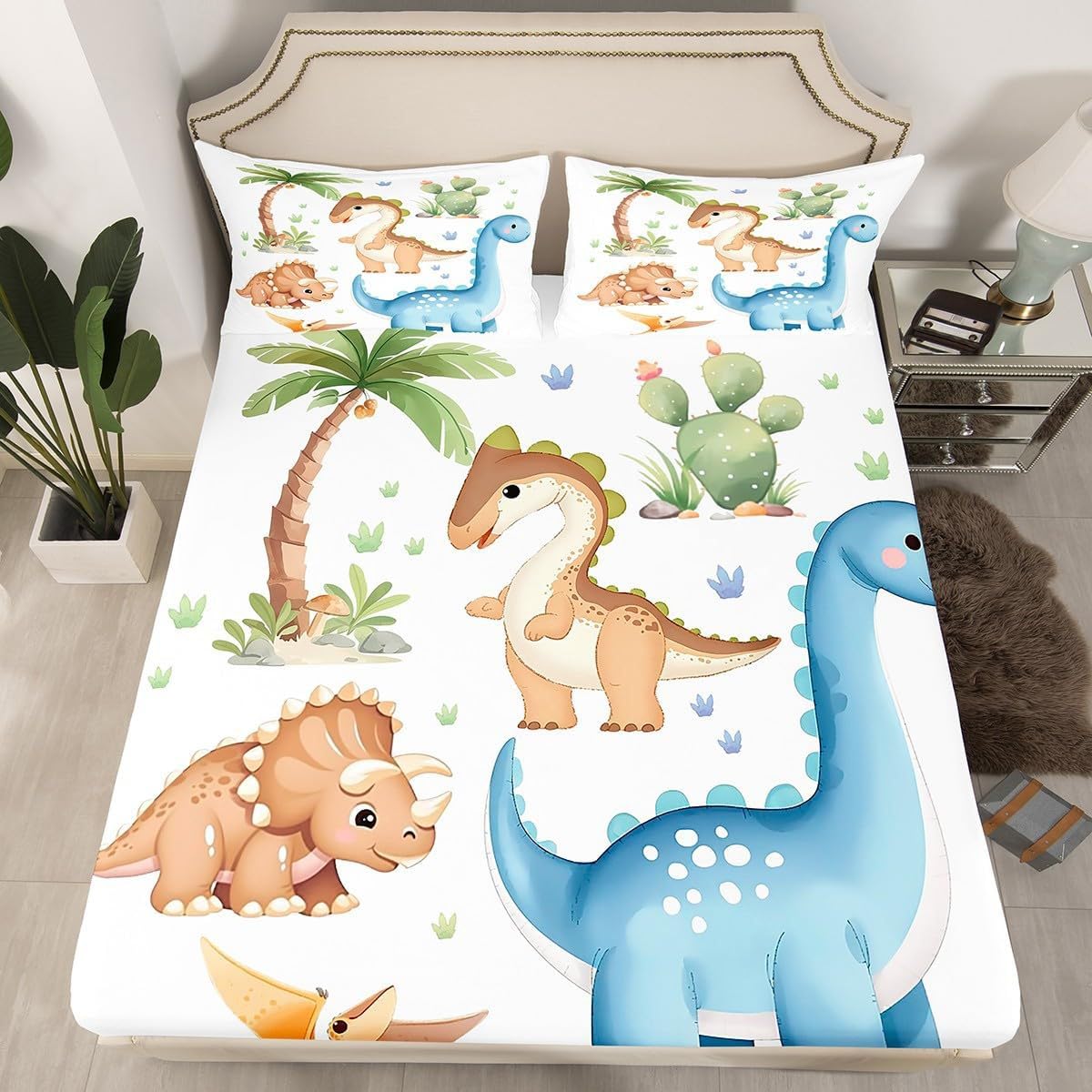 Housse de couette 220x240 cm douce avec deux taies d'oreiller