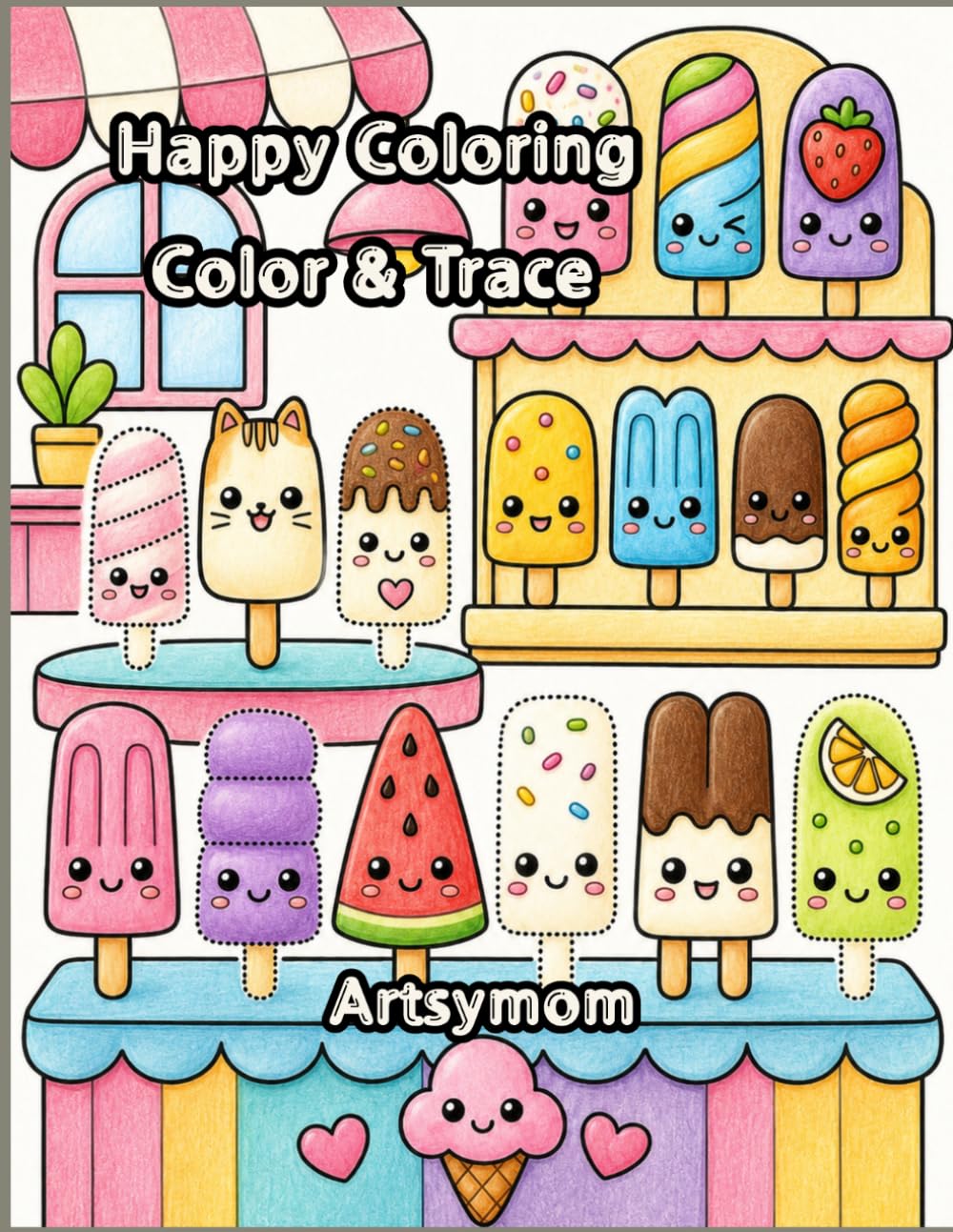 Happy Coloring! Color & Trace: Stress-Free, Happy Coloring Experience for All Skill Levels
