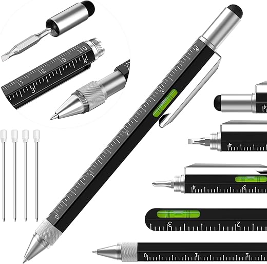 Pen Gifts for Men Women, Huhoo Cool Gadgets Tools Multi Tech Pen for Men, Personalized Gifts for Dad or Him, Funny Gift for Christmas, Father's Day, Valentines or Birthdays
