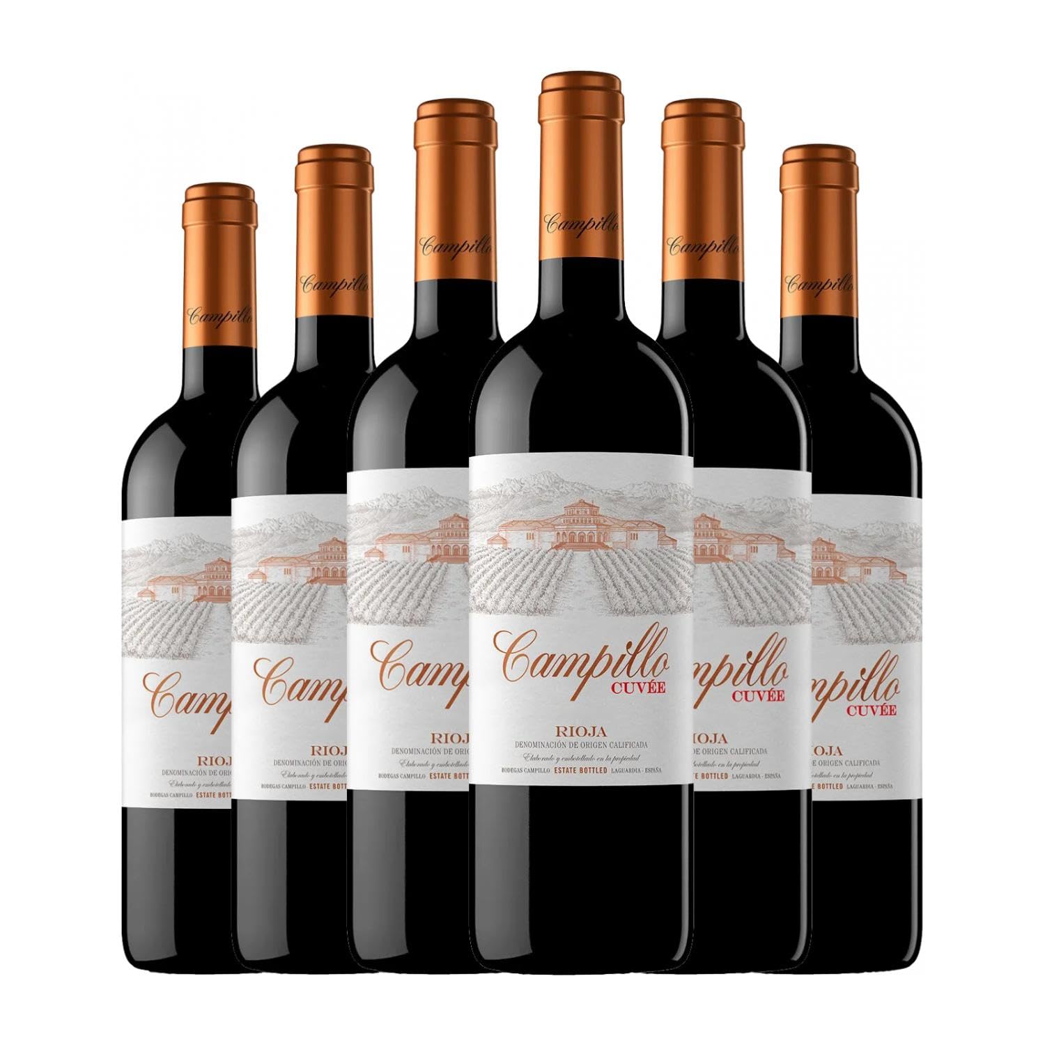 Campillo Cuvée Tempranillo Rioja Crianza 75 cl Vino tinto (Caja de 6 Botellas de 75 cl)