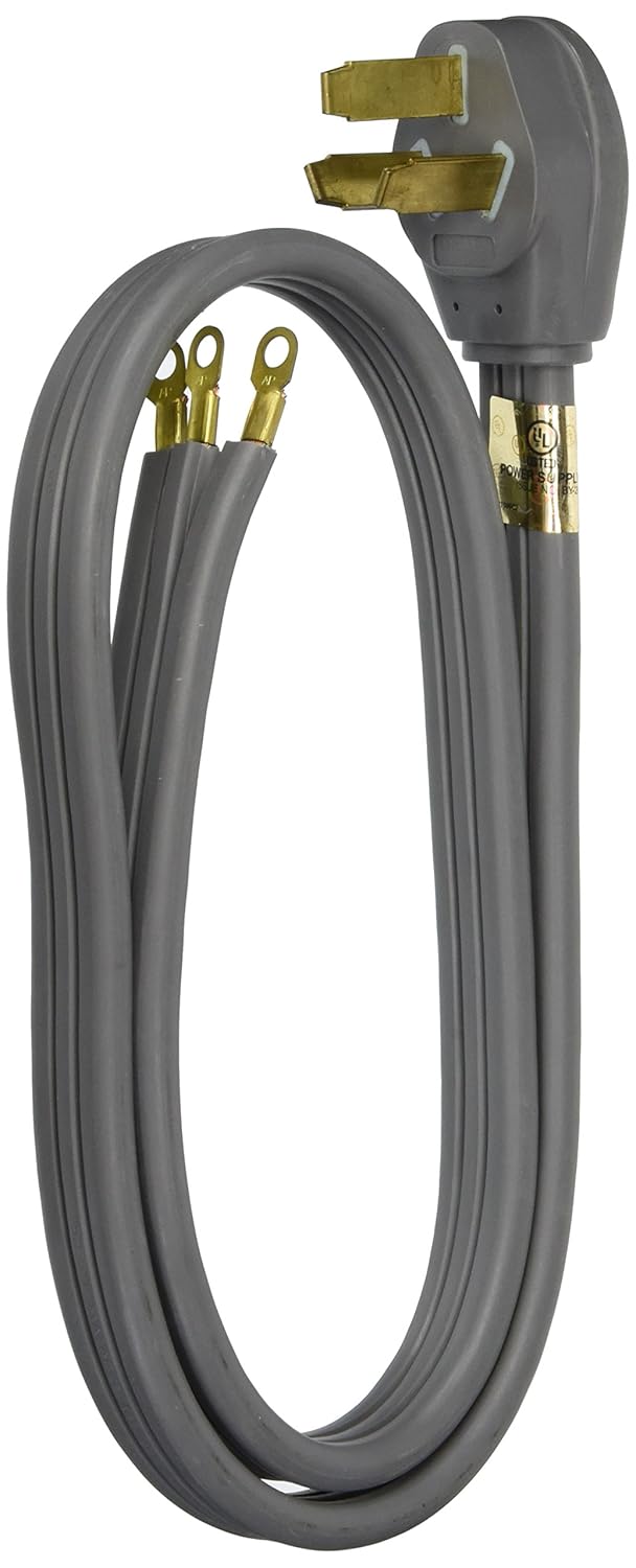 Voltec 0300073 6/2, 8/1 50 Amp Right Angle Cord with Ring Terminals, 4