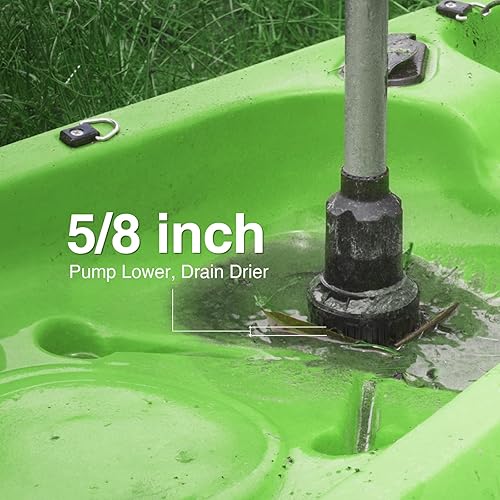 Miniatura 5 de Bomba de transferencia de agua inalámbrica, 2 baterías recargables de 4000 mAh 21 V, flujo alto de 720 GPH, elevación de 32 pies, bomba de sumidero