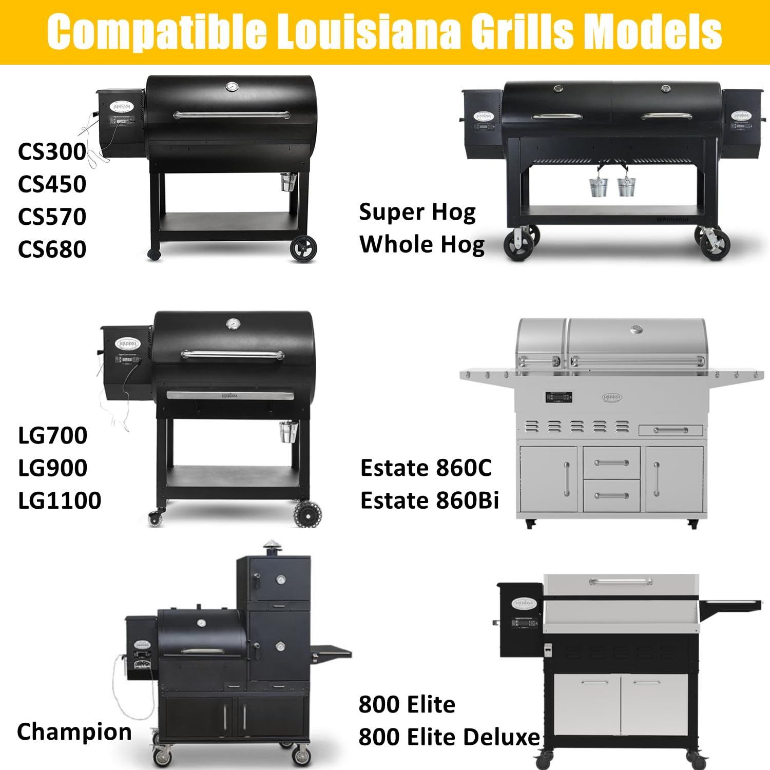 StleCYQn Upgraded 2.0RPM Auger Motor Replacement Parts for Louisiana Most Pellet Grill Smokers CS300 CS450 CS570 CS680 LG700 LG900 LG1100 800Elite Estate860 Part: 50104 50102 (Except V7PC1)