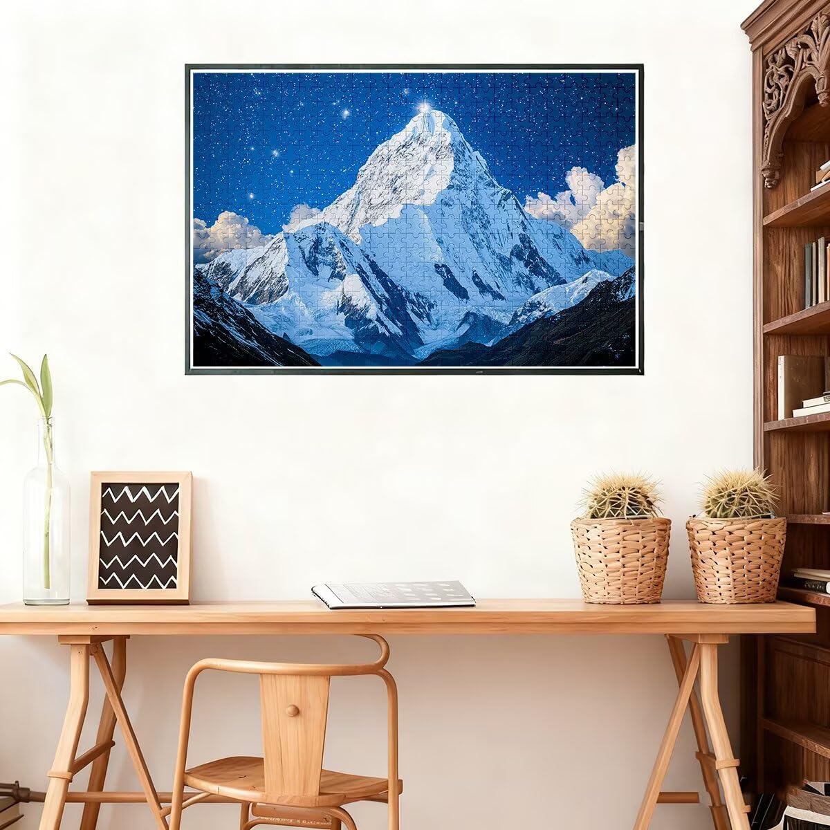 1000 sztuk puzzli dla dorosłych, gwiaździsta noc dla dorosłych 1000, niemożliwe puzzle, klasyczne, wymagające gry edukacyjne, drewniane puzzle dla rodzin, motyw dekoracyjny: góra, 2266