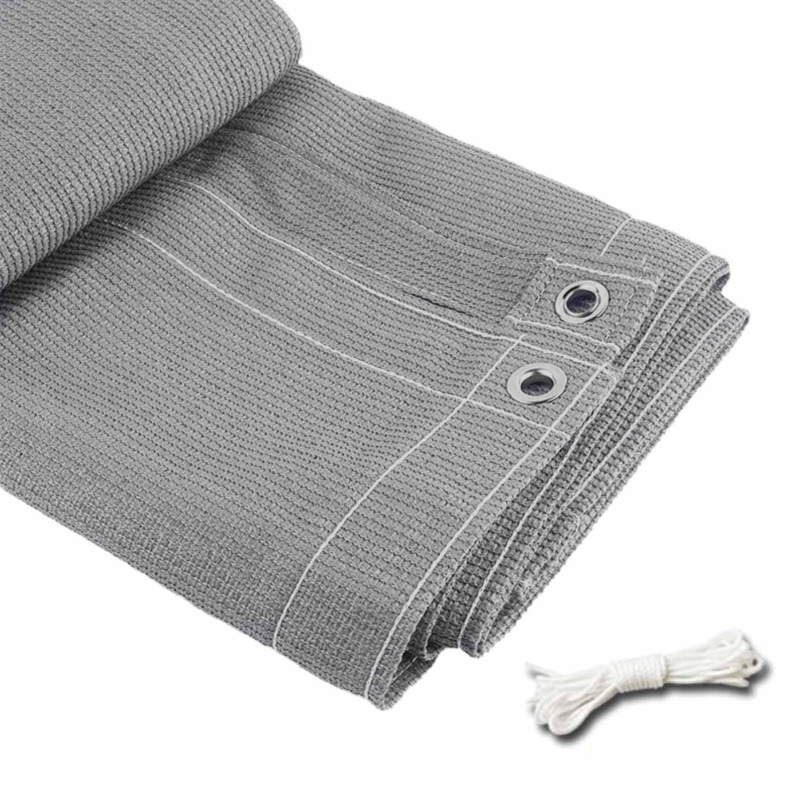 WQPMNYG Outdoor Sun Shade SailUV Protection Canopy for Patio Garden and BalconyWind Resistant Shadow NettingAvailable Sizes: 1x2m 2x2m 2x3m 3x3m 3x4m 4x5m 4x6m 6x6m (Gray 3x4m)