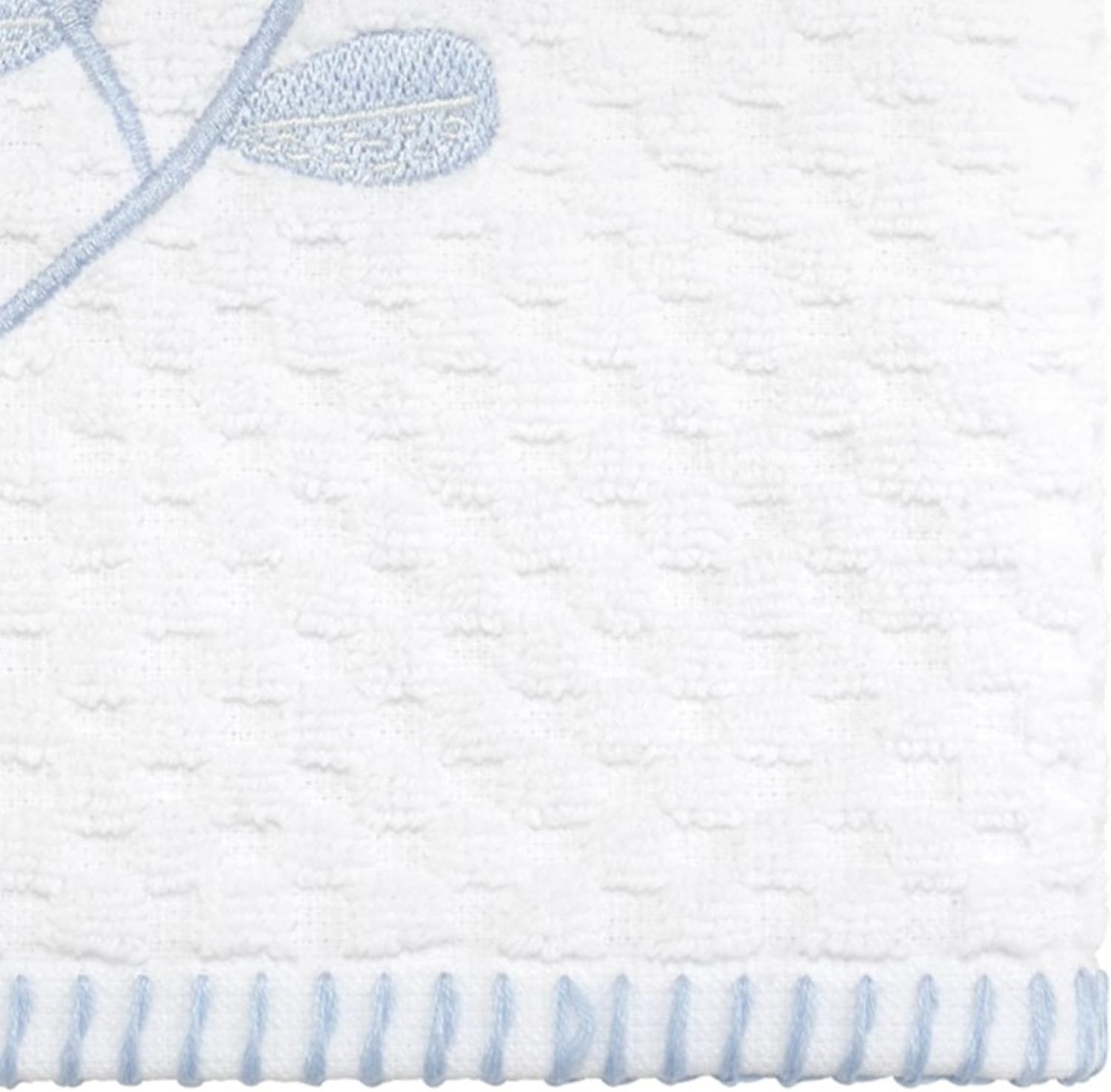 IZOD - Hand Towels, Soft & Absorbent Embroidered Cotton with Textured Terry Weave, Evergreen Bathroom Decor (Kingsley Collection, 2-Pack)