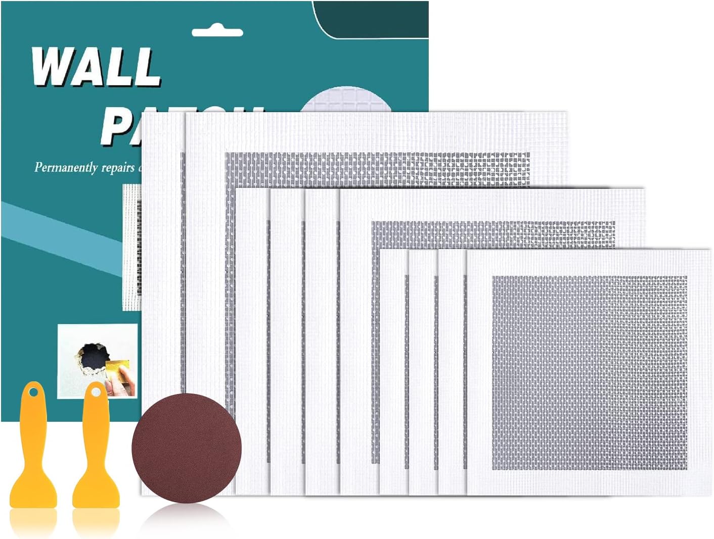 VAV Drywall Repair Kit 10 Pack, 4/6/8 inch Aluminum Wall