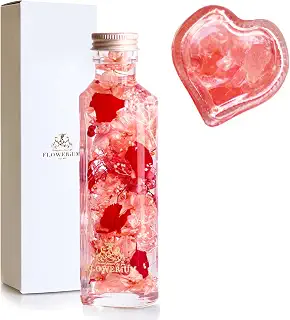 FLOWERiUM 敬老の日 プレゼント 花 ハーバリウム 日本製 花 flower ギフト 女性 フラワリウム ハート チェリーレッド | 大切な人へ想いが伝わるハート型 結婚記念日 誕生日プレゼント 彼女 妻 母 贈り物 フラワーギフト お祝い 退職