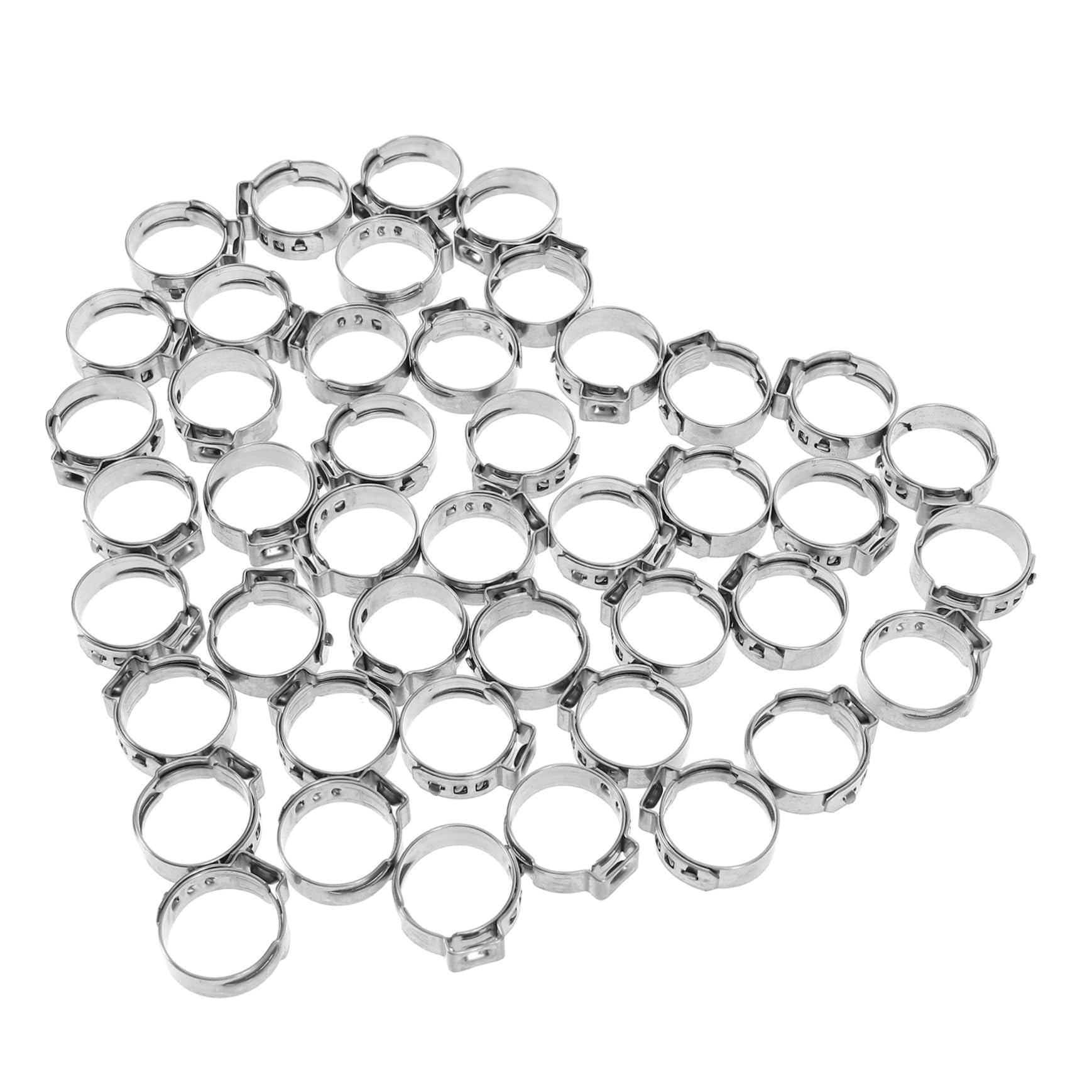 Gatuida 250 Pièces Collier De Serrage Outil De Sertissage De Tuyau Pex Pince À Anneau Pinces De Tuyau Pex Outil De Serrage De Fil Collier De Serrage Clip De Serrage Anneaux À Sertir Pex