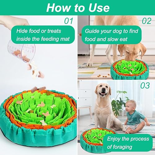 Miniatura 8 de Vivifying Alfombrilla de olfateo para perros, juguetes interactivos de enriquecimiento para perros para aburrimiento y estimulación mental,