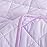 NTBAY Down Alternative Oversized Toddler Comforter, Super Soft and Warm Solid Color Baby Crib Quilted Blanket, 43x60 inches, Light Purple
