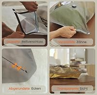 Set de 20 saci de vidat pentru haine cu pompă de vid wireless Vacbird, 8x40x54 cm, 8x47x64 cm, 4x54x74 cm, pentru călătorii și valiză 6