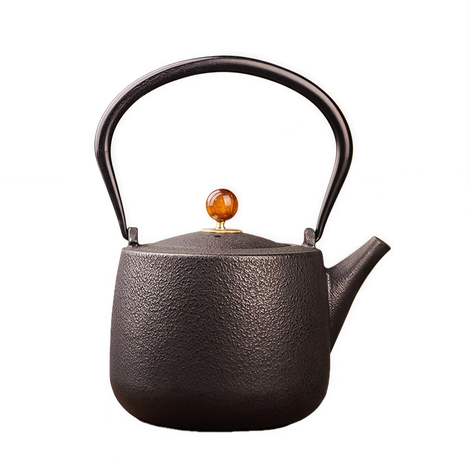 Cast Iron Tetsubin Kettle 40oz IH Compatible Iron Teapot with Strainer