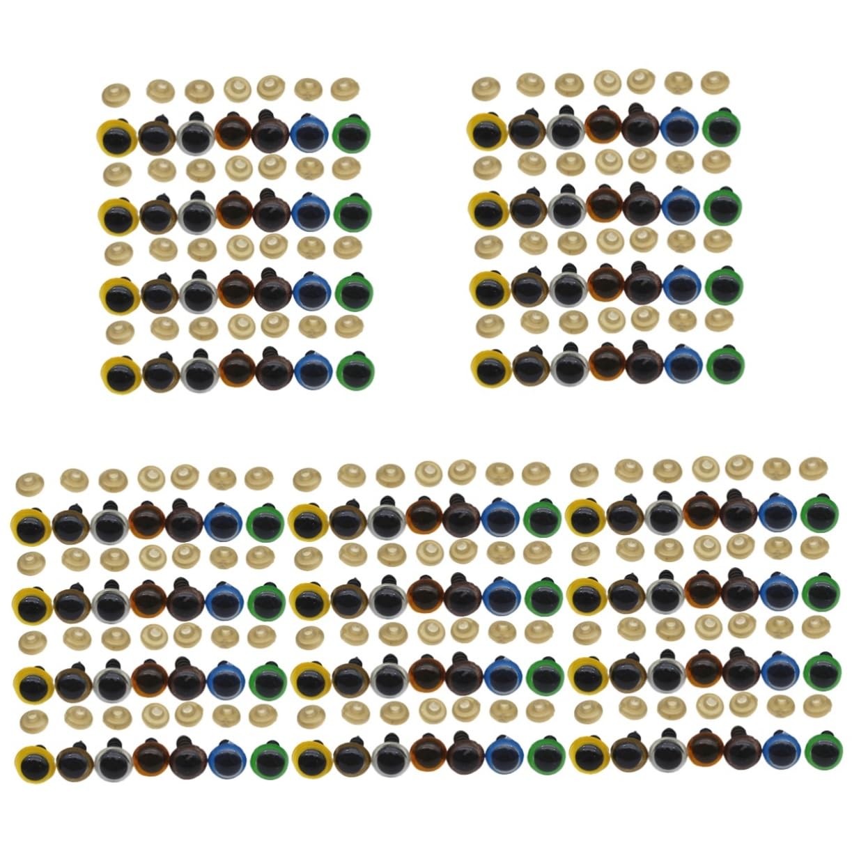 NUOBESTY 5 Sets Plüschpuppenbrille Augapfel Wackelauge Handgenähte Bewegliche Augen Puppenaugen Wackelaugen Farbe Für Augen Bastelaugen Engelsaugen Webstuhlaugenaufkleber Farbig Für Augen