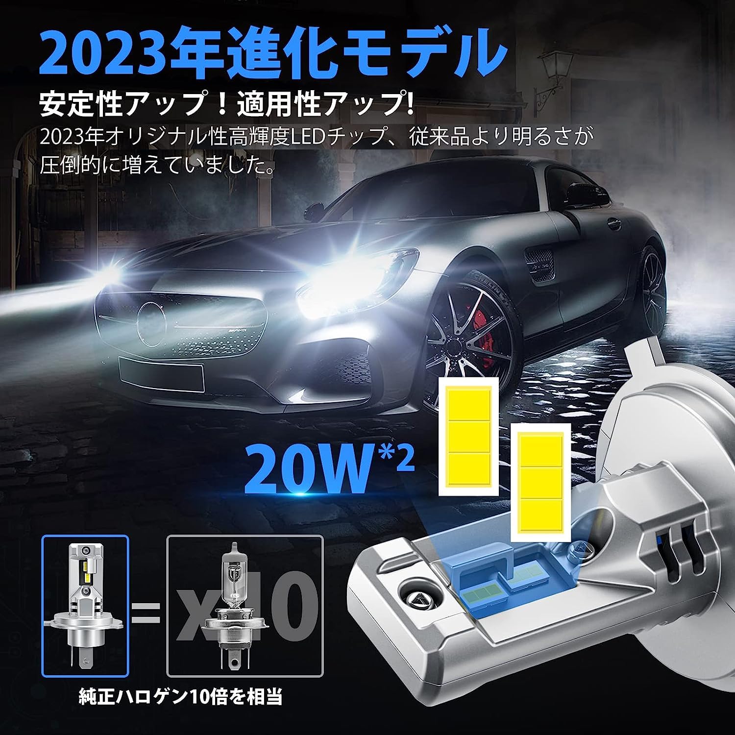 Amazon | ラクティス 120系 H4 LEDヘッドライト Hi/Lo 車検対応 12V 