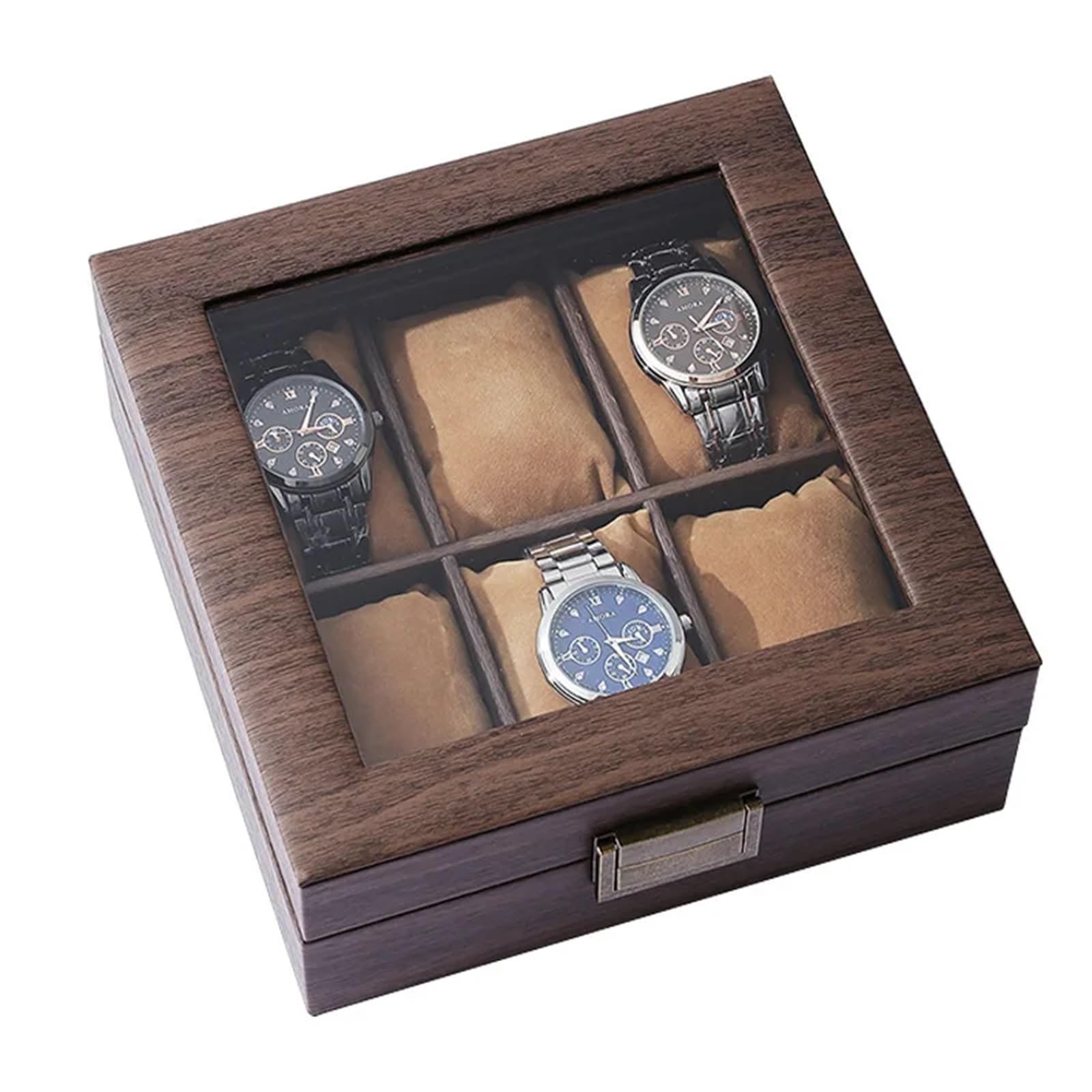 Portaorologi in Legno Massello Scatola espositiva for la collezione di orologi