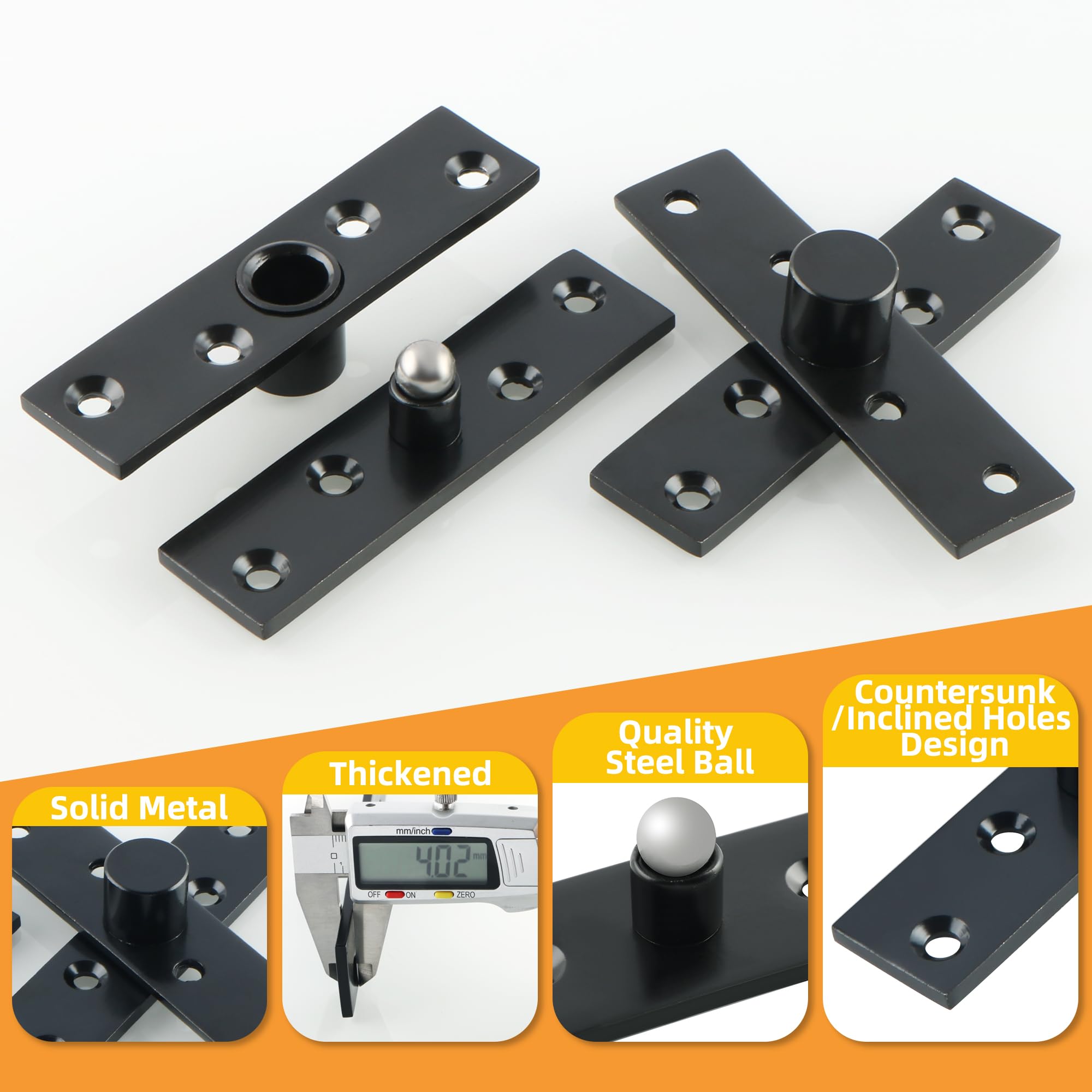 Snapklik.com : Alise 4 Pivot Hinge Rotating Door Hinge 360 Degree ...
