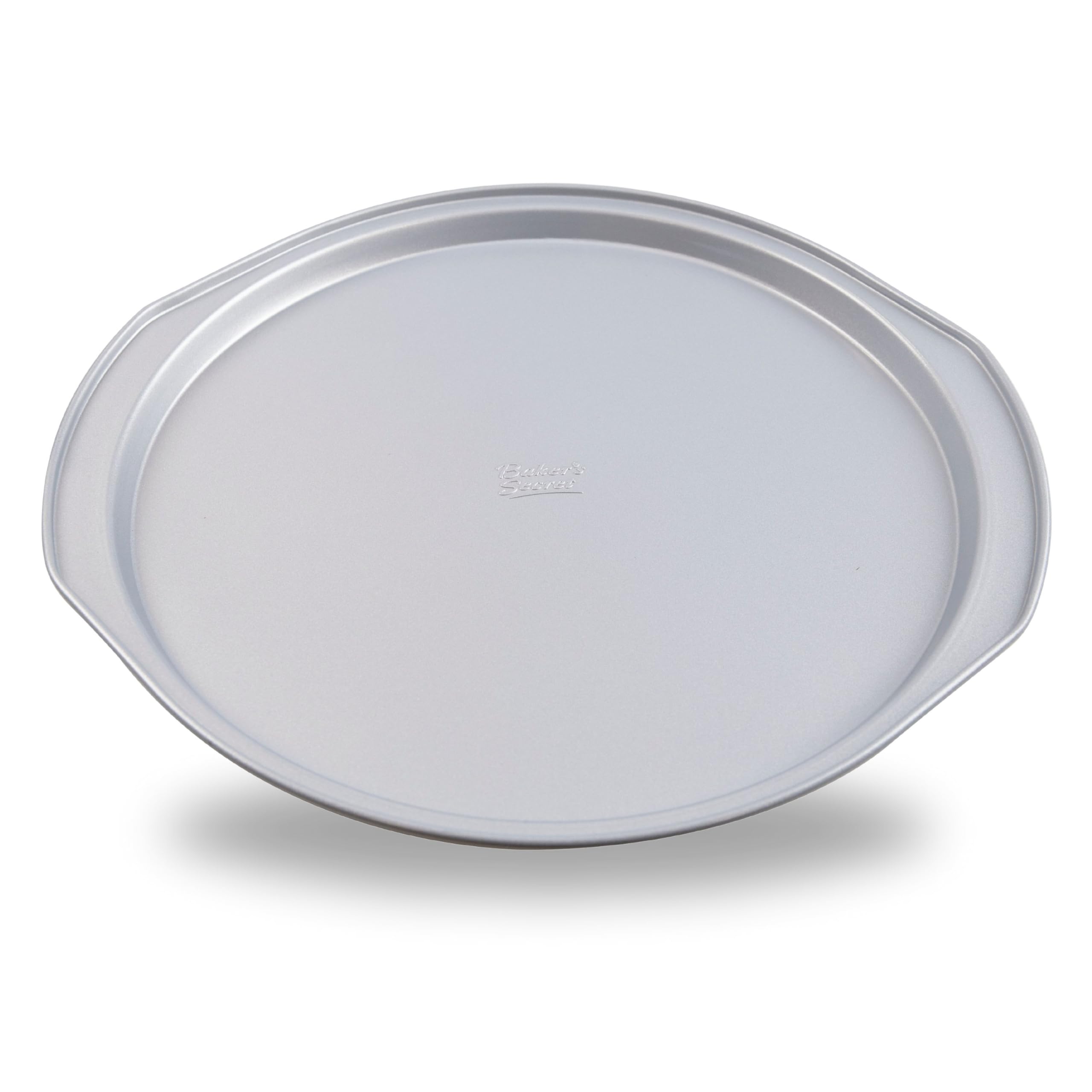 Baker's Secret Antihaft-Pizza-Pfanne für den Ofen, 35.6 cm, aluminierter Stahl, Antihaftbeschichtung für einfaches Herausnehmen, spülmaschinenfestes Backzubehör – hervorragende Kollektion