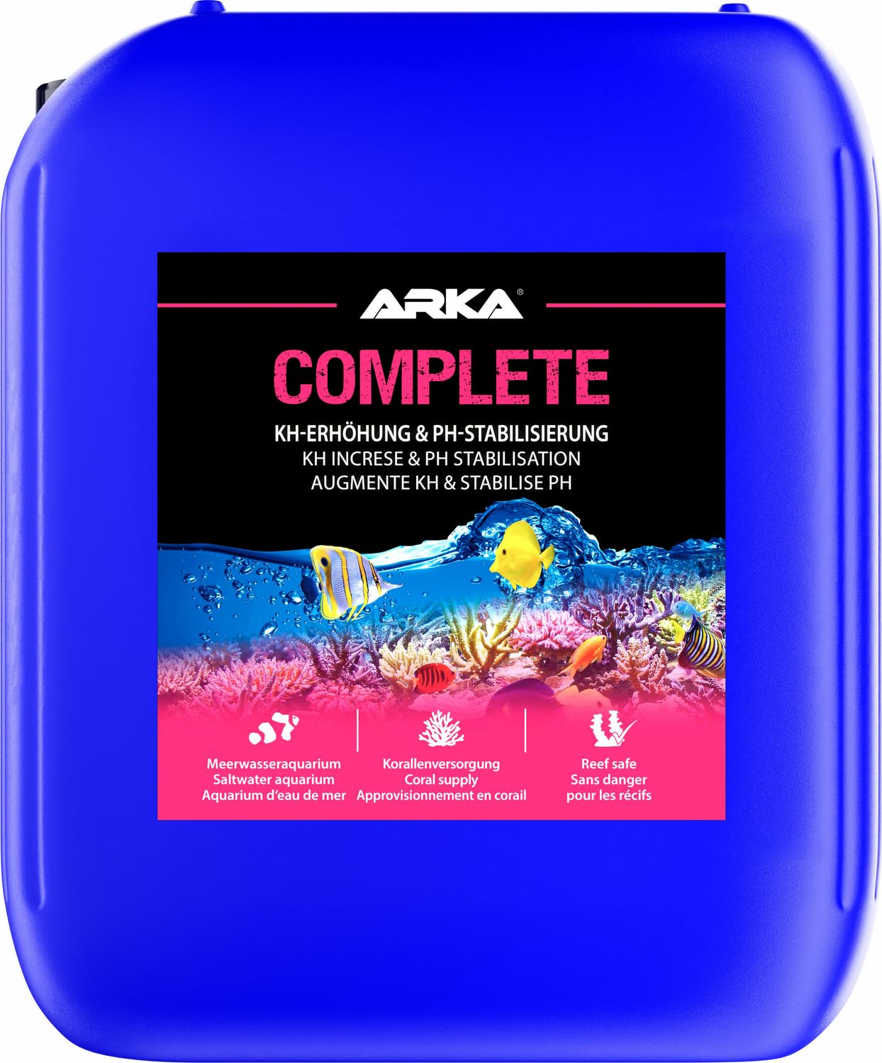 ARKA - Complete - 5 L - KH increase and pH stabilisation for saltwater aquariums, supports stable and healthy coral growth.