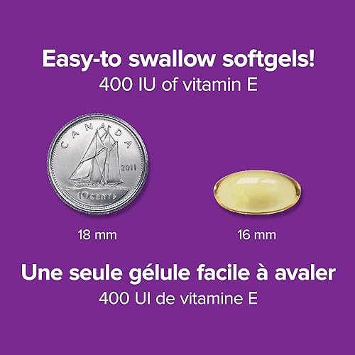 Miniatura 5 de Webber Naturals Cápsulas blandas de fuente natural de vitamina E, 400 IU-120 cápsulas blandas