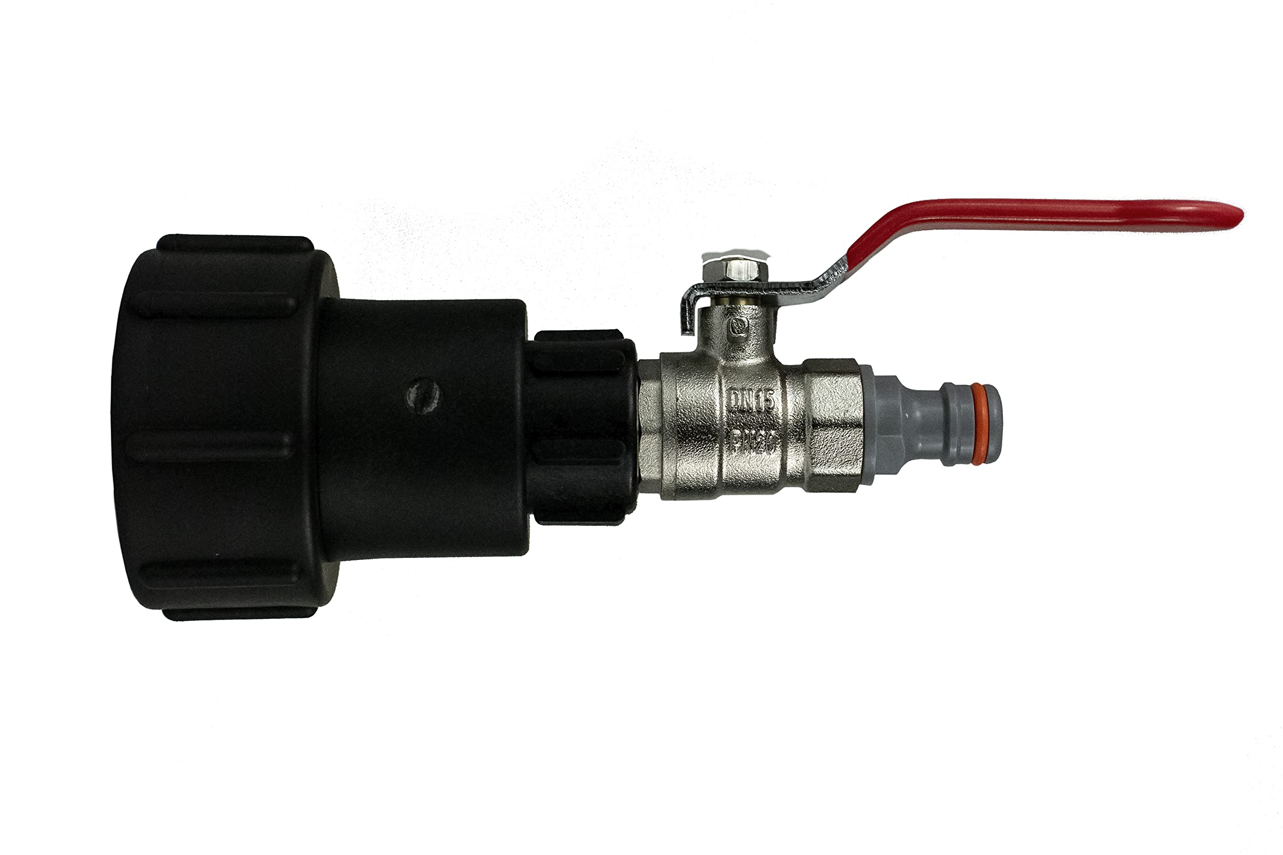 ibc s60x6 outlet kits tfor ibc tanks with extender to bring out from the metal cage (extender+full flow+click-lock)