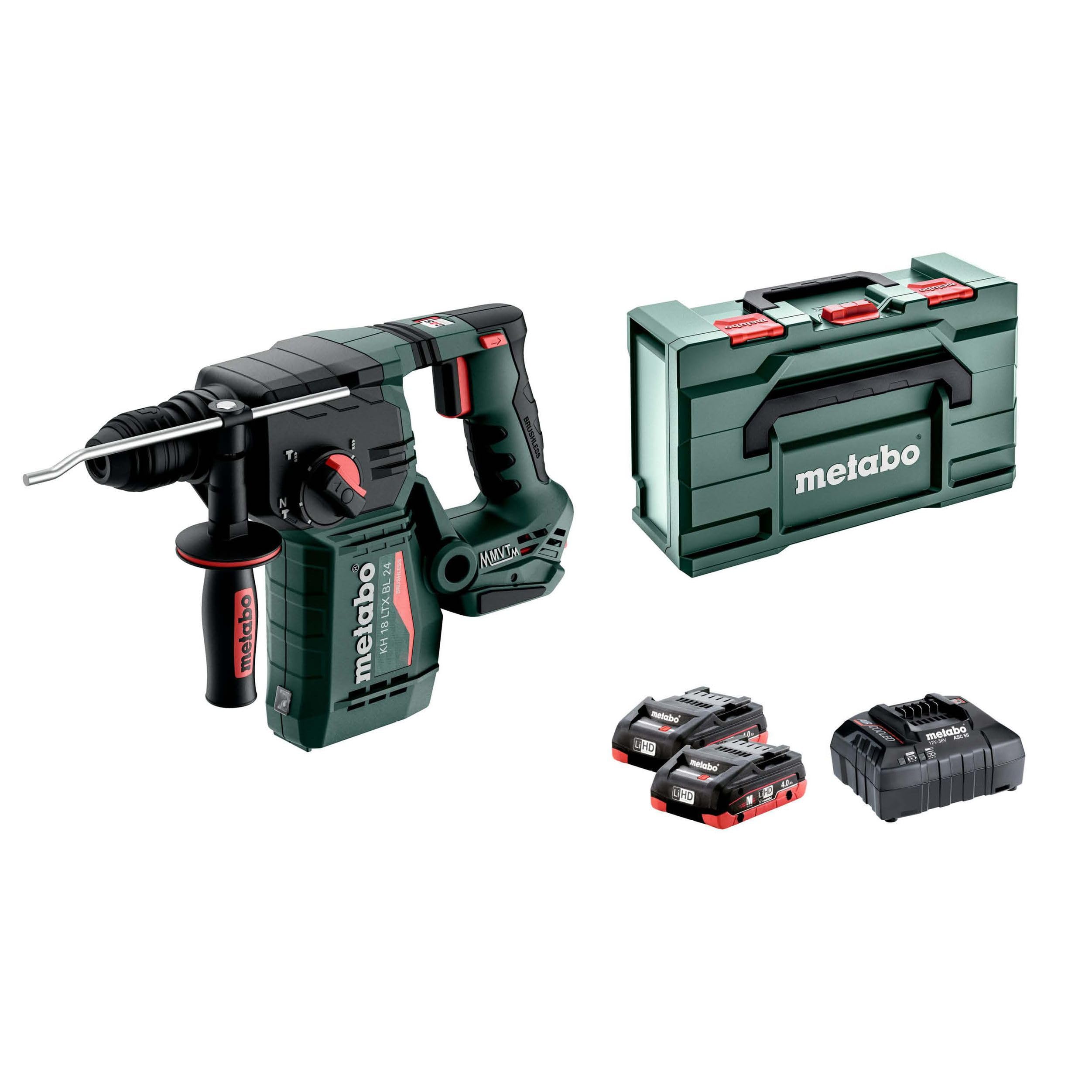 metabo Akku-Kombihammer KH 18 LTX BL 24, SDS-Plus Bohrhammer 18 V, 2.2 J