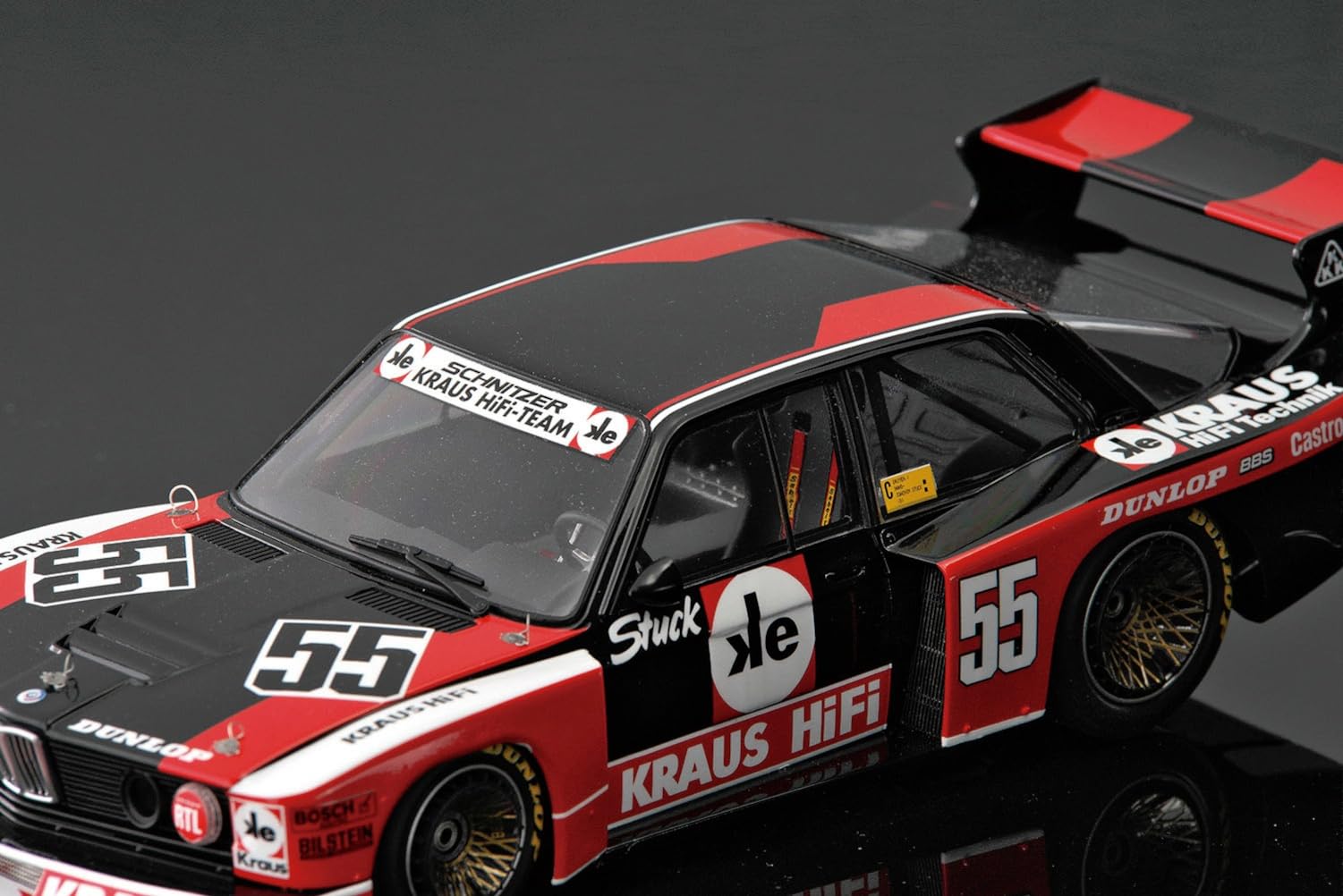 PLATZ) PLATZ/BEEMAX 1/24 BMW 320 E21 Turbo Gr.5 1980 DRM Zolder Westfalen Cup Winner Kunststoff Modell BX24028 (Automobil)
