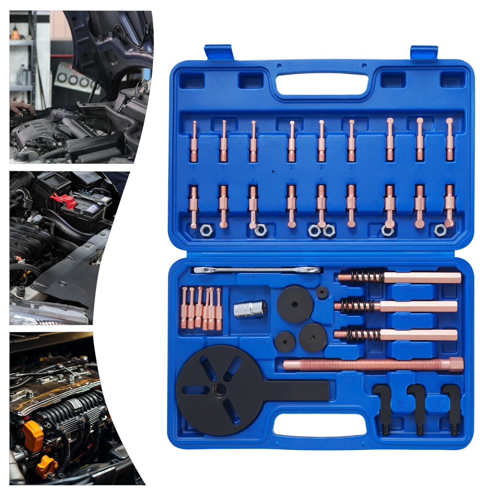Juego de extractores de rodamientos, extractor de rodamientos interiores, herramienta de extracción de rodamientos, herramienta para reparación de coches