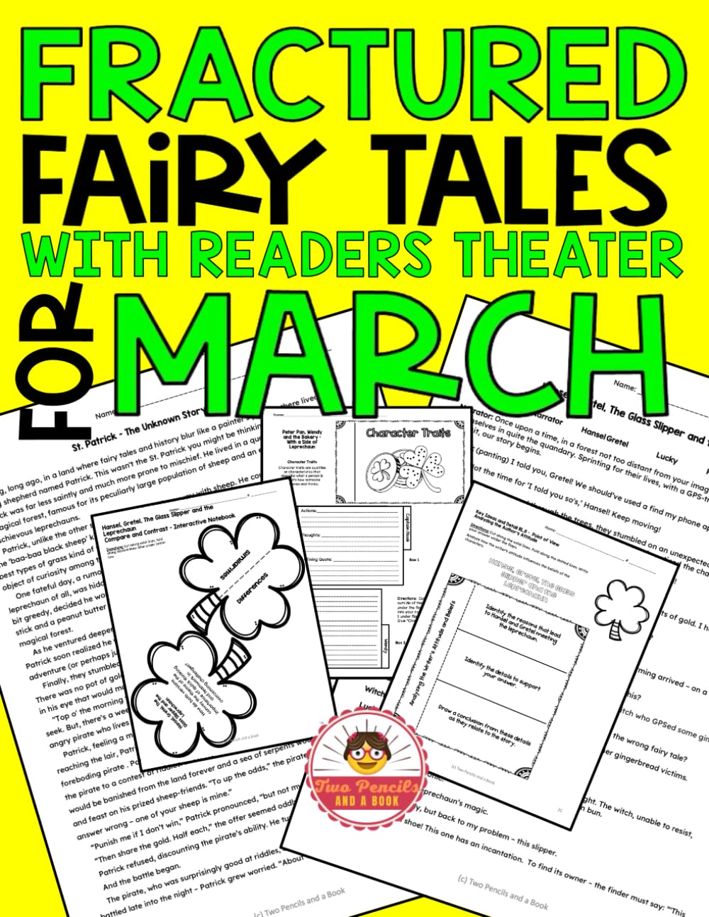 10 Fractured Fairy Tales for March With Readers Theater for the Classroom Grades 5-8 (Fractured Fairy Tales with Readers Theater)