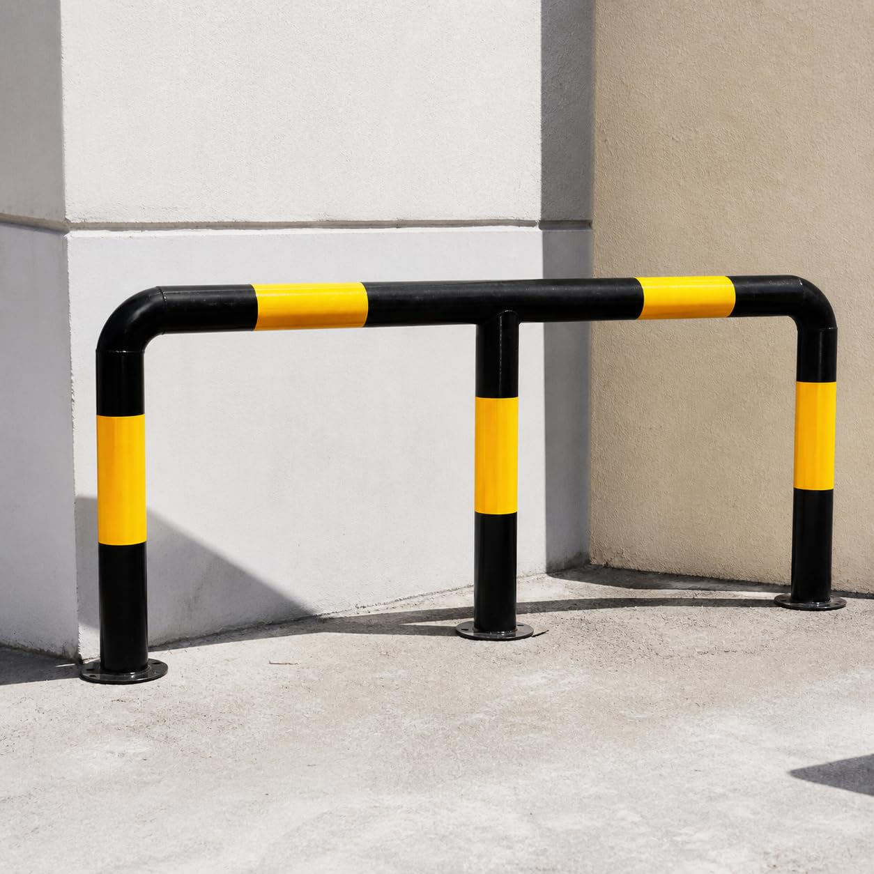 di Parcheggio M in Metallo, M 7.6x150x60cm 2.0mm nero/giallo