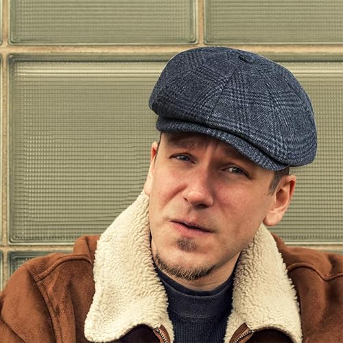 Miniatura 7 de Boina para hombre de algodón plana Ivy Gatsby Newsboy Conducción Sombrero Tweed Derby Sombrero Cabbie Sombreros