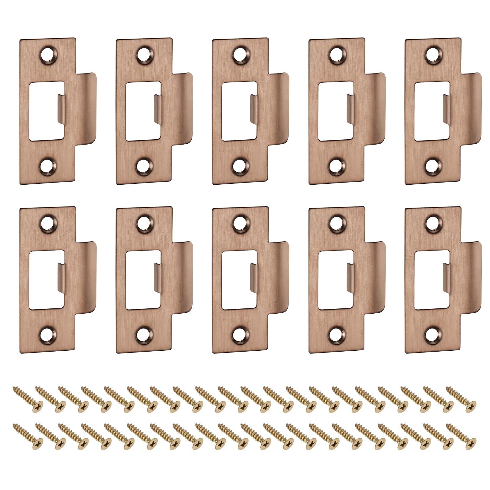 Gâche en T or rose uxcell en inox 201 pour une finition de porte élégante
