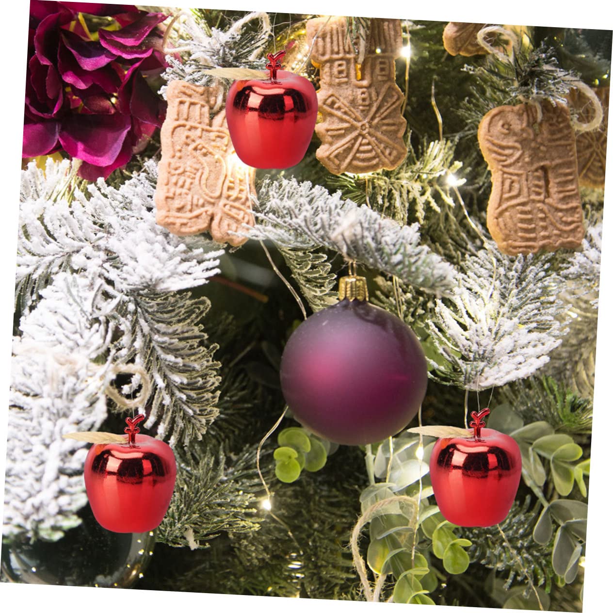 Ciieeo 3 Sets Christbaumschmuck Weihnachtsschmuck Dekorative Hängende Weihnachtstürschmuck Festliche Dekoration 12 Stück * 3
