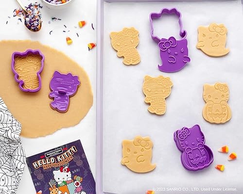 Miniatura 4 de Sanrio Hello Kitty - Juego de sellos y glaseado para galletas de Halloween (50 piezas)