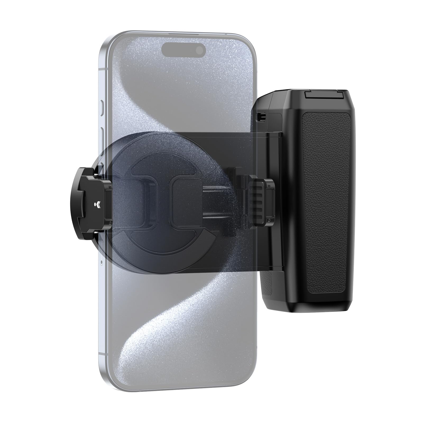 “ULANZI Ulanzi MA35 Empuñadura magnética para teléfono Inteligente — Empuñadura para cámara — para teléfonos Inteligentes de 5 a 9,5 cm de Ancho — con Control Remoto Bluetooth y Espejo — Negro