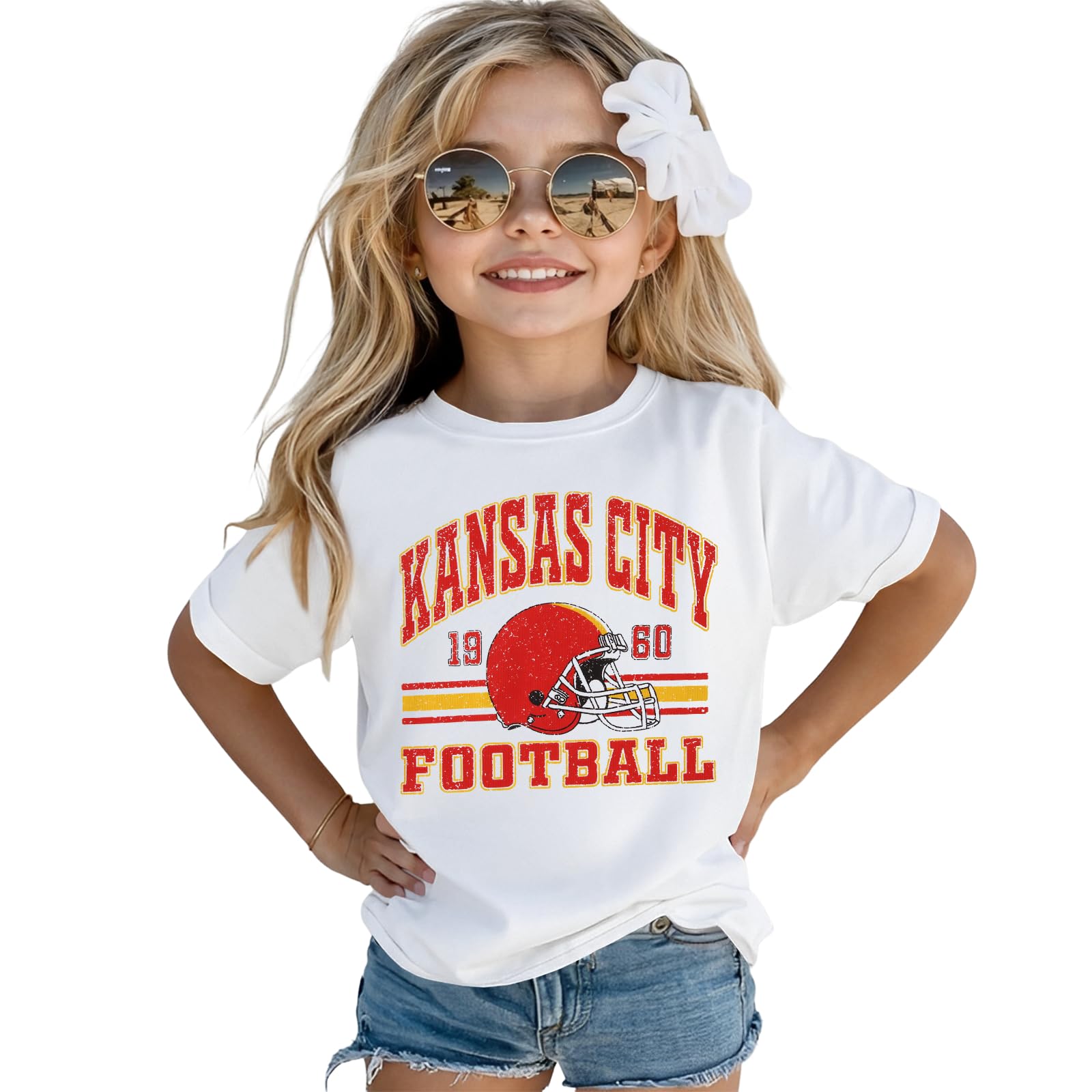 AG AGUU Football Shirts for Toddler Boys Girls Football Team T-Shirt Fans Lover Tees Kid Game Day Outfit Summer Tops