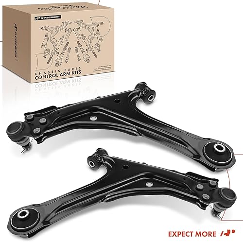 Miniatura 9 de A-Premium 2 brazos de control delanteros inferiores, con rótula y buje, compatibles con Chevrolet Cavalier 1995-2005, Pontiac Sunfire 1995-2005