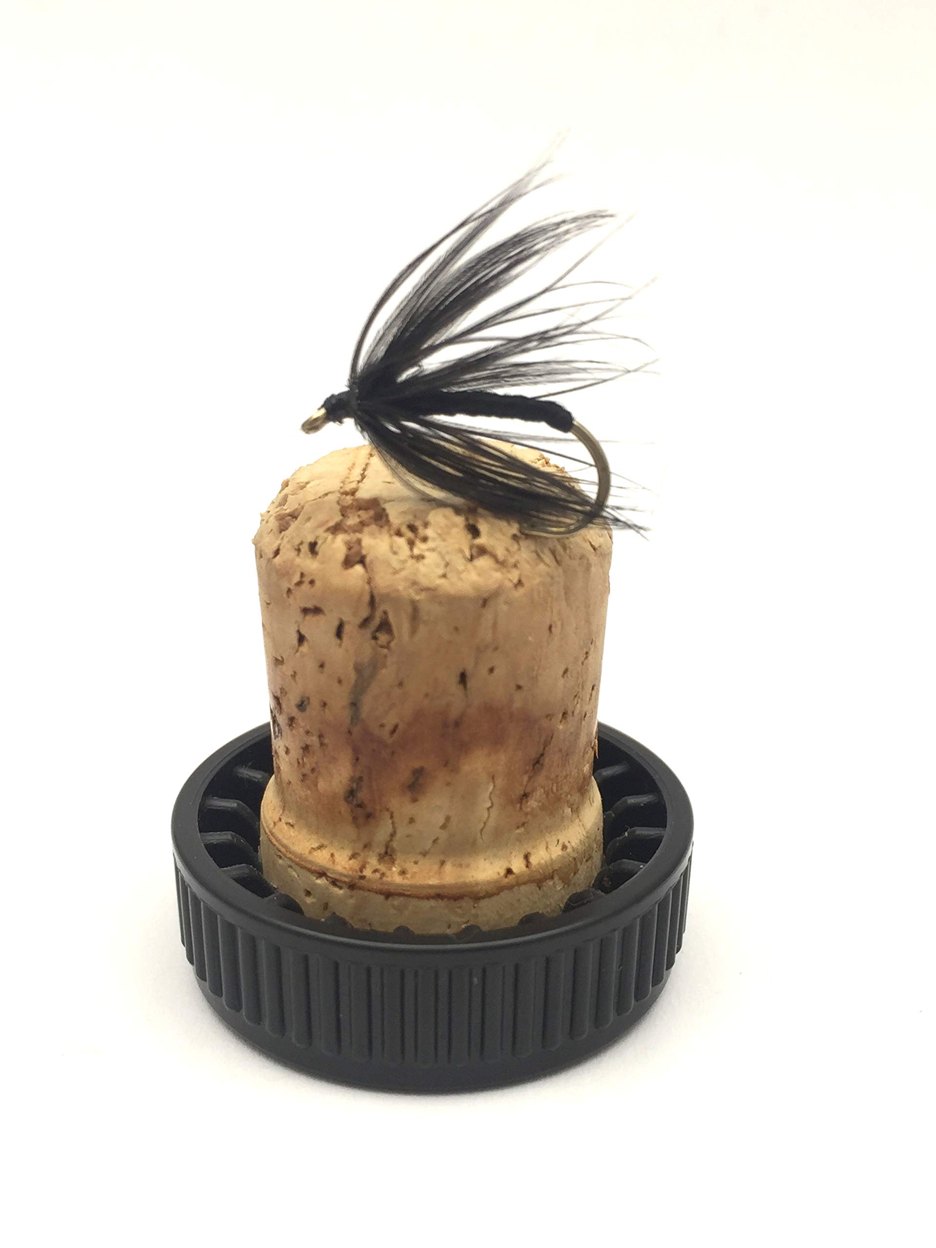 Fly Fishing BLACK SPIDER Wet Fly pack Size 10-16, 12 trout flies in pack #64