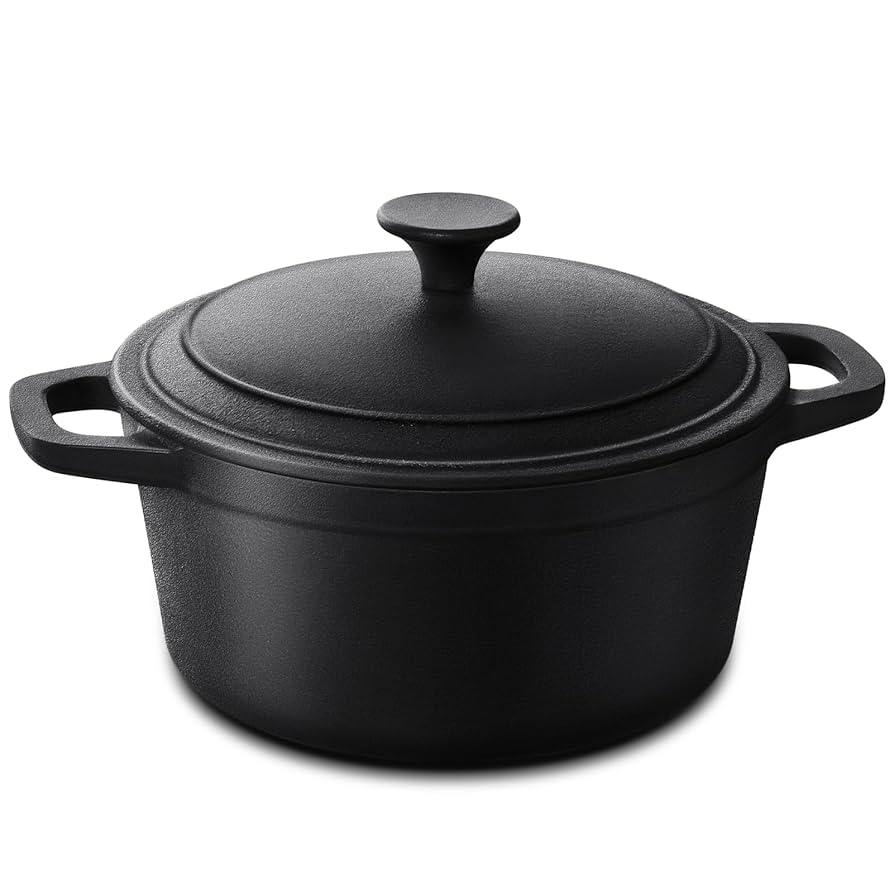 Leyeet Dutch Oven Pot, 5.2 Quart Enameled Cast Iron Dutch Oven Pot With