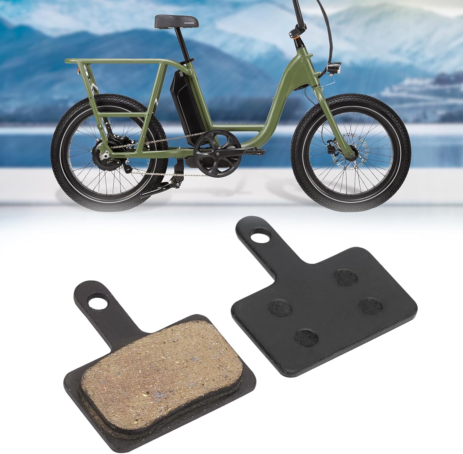 Brake Pads for Rad Power Bike, Rear Front Disc Brake Pads E-Bike Brake Pad, Sturdy Durable Electric Dirt Bike Brake Pads, Accessories for RadCity for RadRunner for RadWagon for RadRover