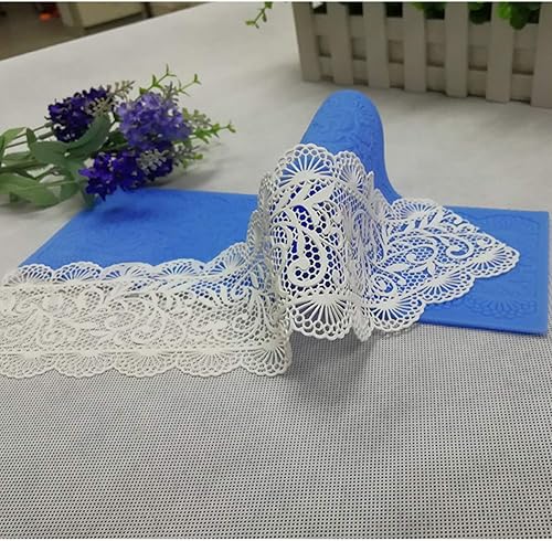 Miniatura 3 de Gigicloud Molde de silicona de encaje de flores, molde de decoración lateral de pastel de flores, plantilla de fondant, pastel de boda, borde