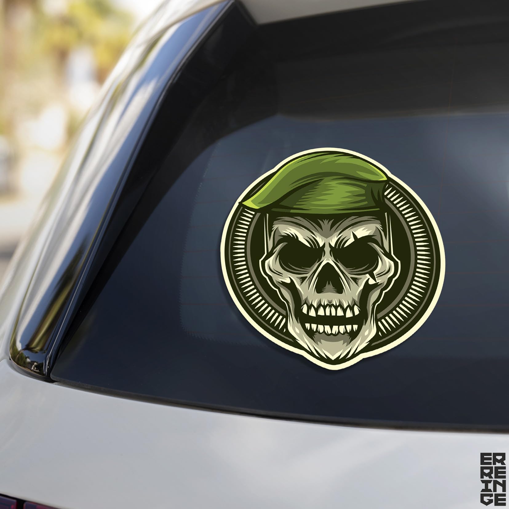 erreinge Sticker Maschera Army Teschio Adesivo Sagomato in PVC per