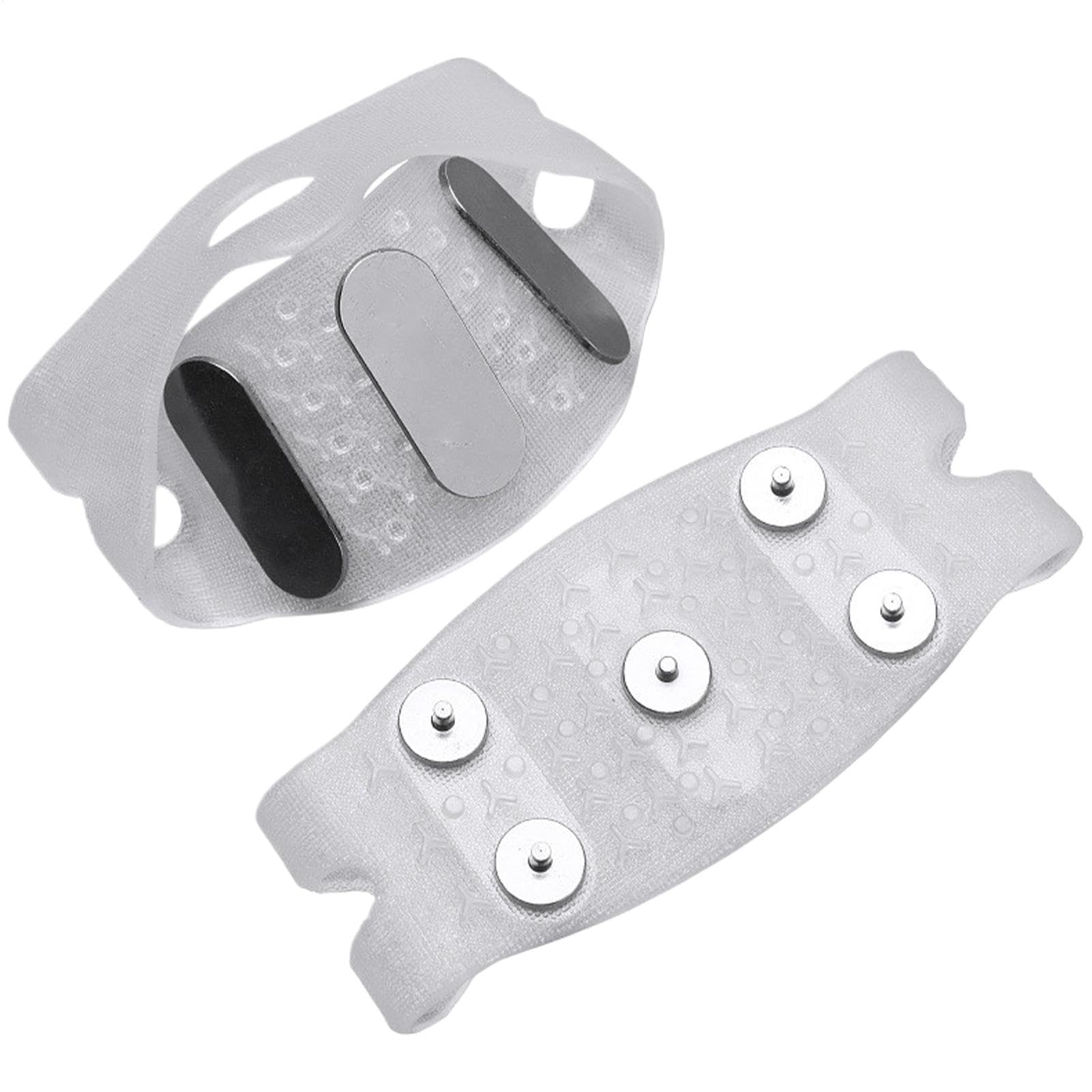 Zapatos de clavos con agarre - Tacos de hielo antideslizantes, clavos de tracción para nieve y hielo | Crampones De 5 Garras Con Clavos De Acero Al Manganeso, Cubrezapatos Antideslizante Con TPE
