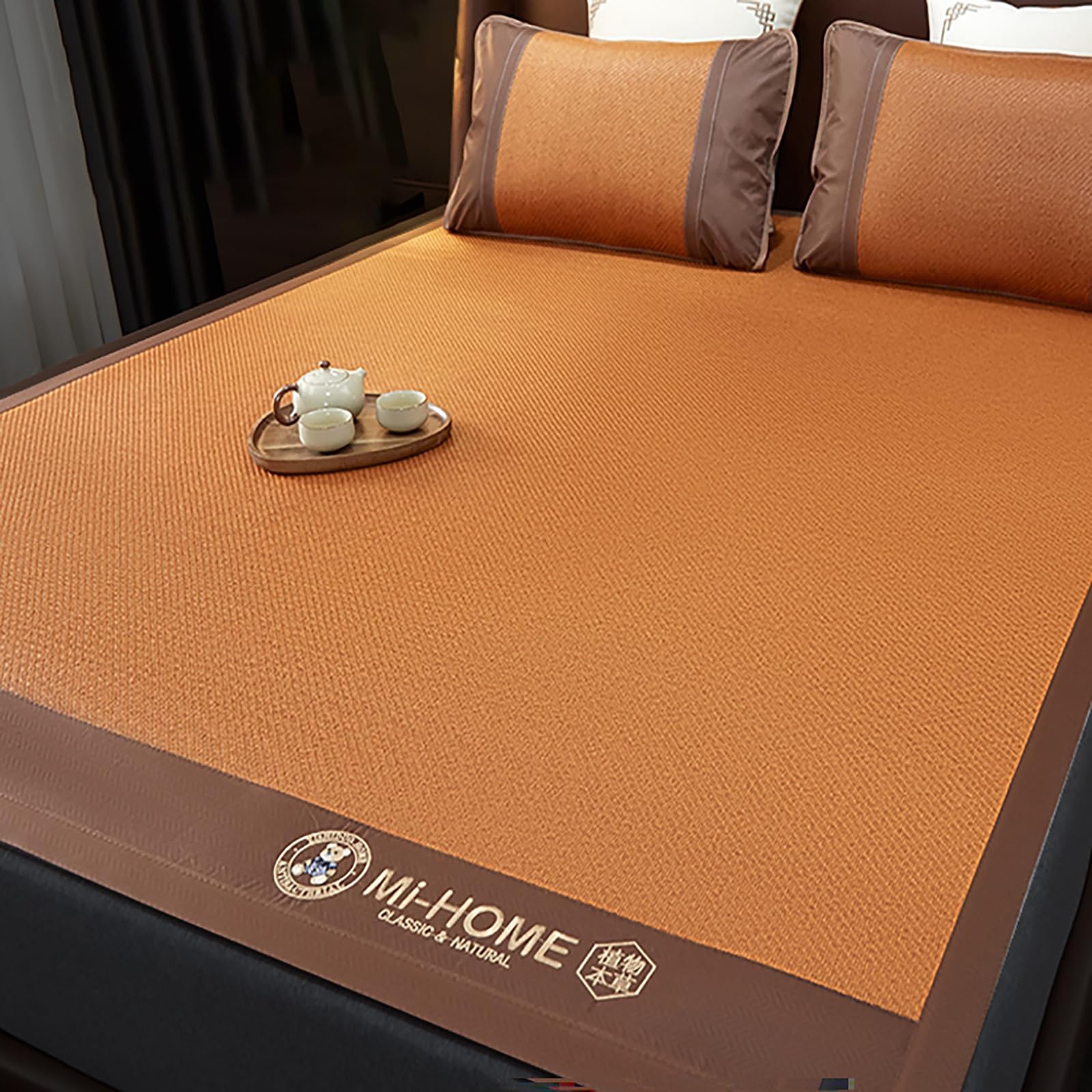 Estera de ratán refrescante para cama plegable y transpirable de verano 8