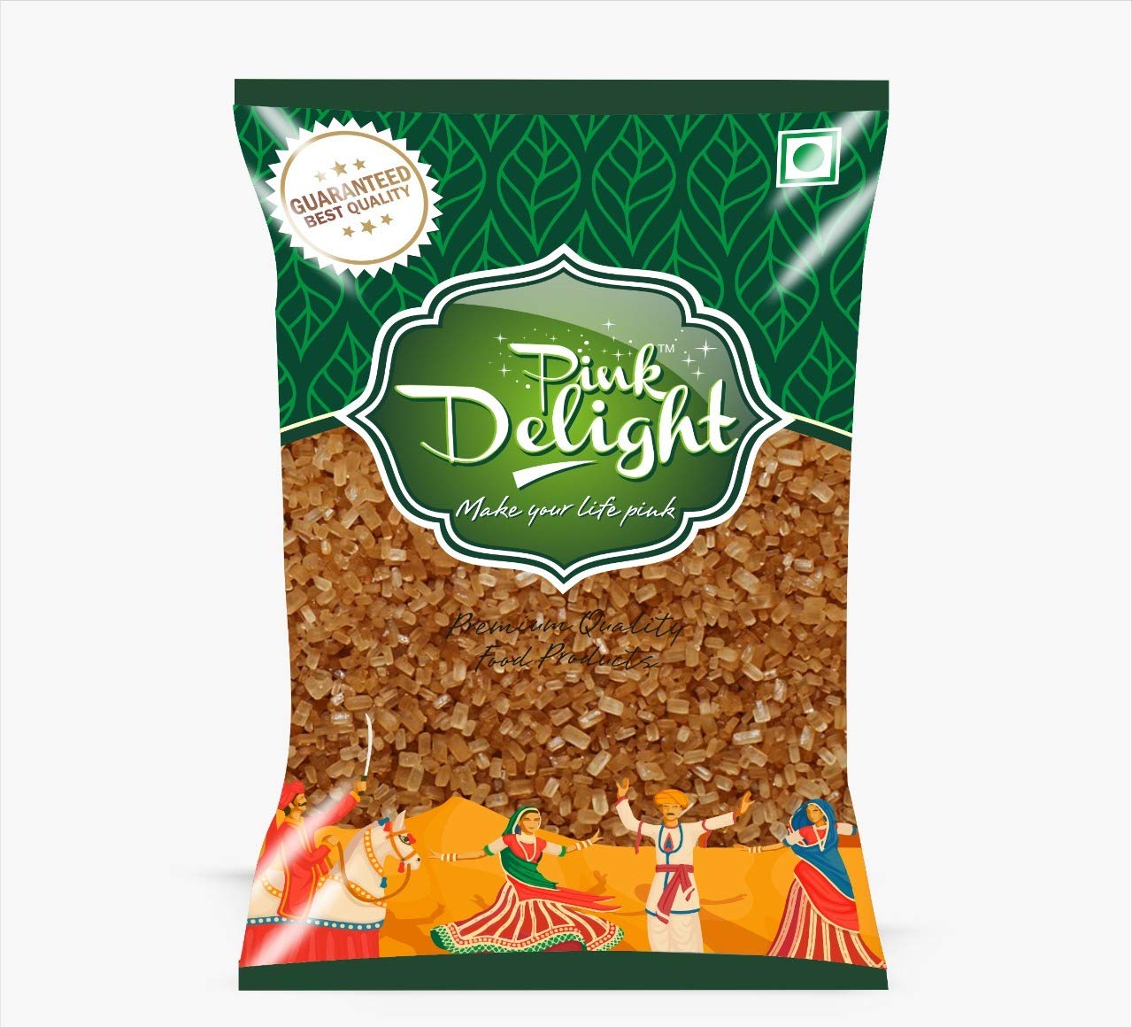 Pink Delight Brown Sugar, 1 kg Pack | Raw Sugar | Khandsari | Desi Khand | Processed Organically | Chemical & Sulphur Free| Healthier Choice| with Rich Taste & Fine Texture | Essentials Nutrients