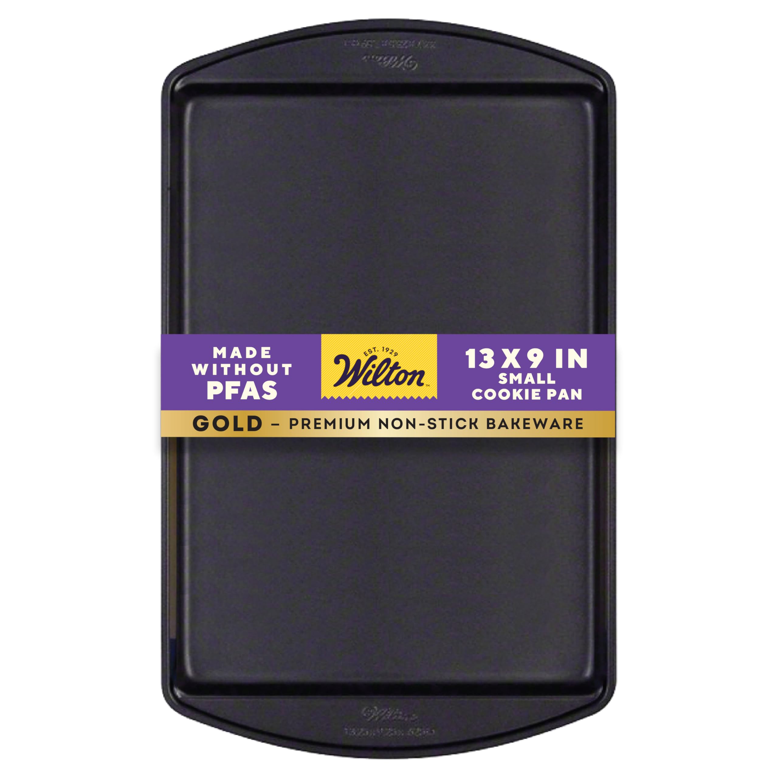 Gold Premium Non-Stick Warp-Resistant Bakeware, Made without PFAs, Small Baking Sheet, 13 x 9 x 0.6 in, Packaging May Vary