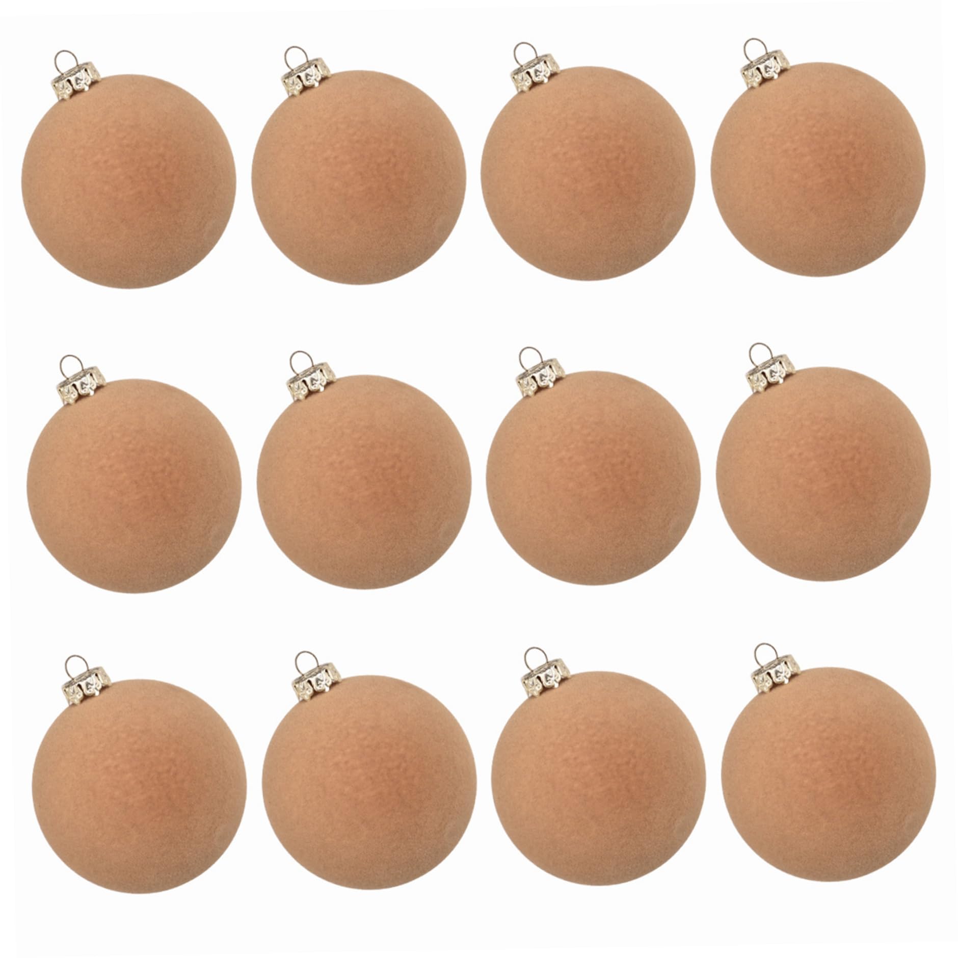 Boules de Noël kaki velours décoratives pour sublimer votre sapin de fête et table de mariage