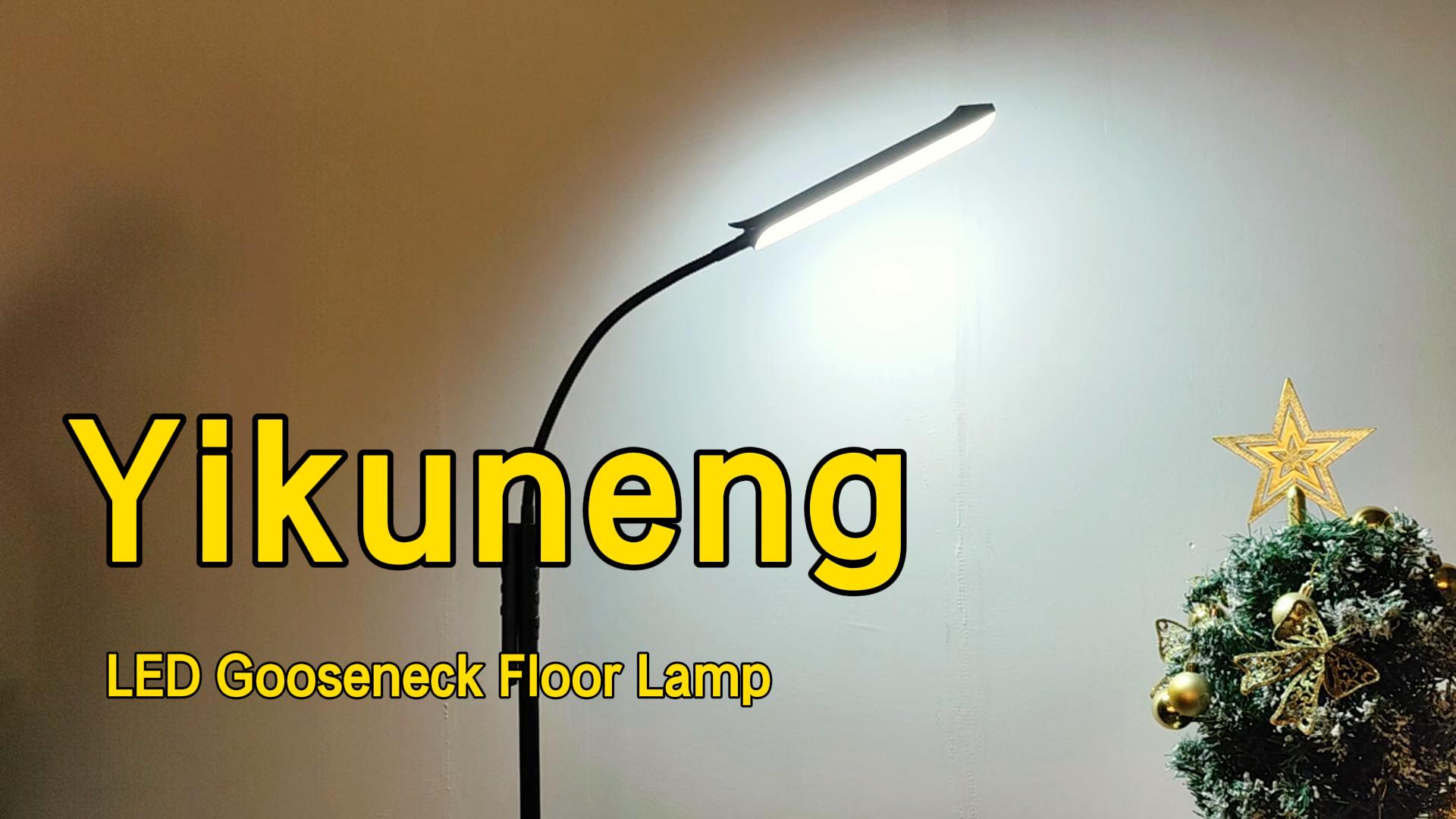 Image of Yikuneng Dimmable LED Floor Lamp, Super Bright Reading Lamps Floor Standing lamp with Remote & Touch Control, Stepless Dimming & 2700K-6500K Color Temperature, for Living Room Bedroom Office, Black