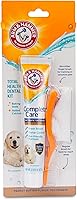 Vista 2 de Arm & Hammer Complete Care - Kit dental para cachorros, pasta de dientes enzimática para perros con sabor a pollo, cepillo de dientes y cepillo